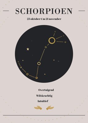 Greetz | Sterrenbeeld kaart | Schorpioen