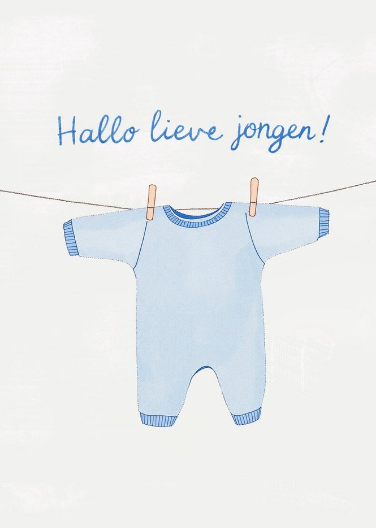 Geboortekaart Hallo lief jongen! Kaart Greetz