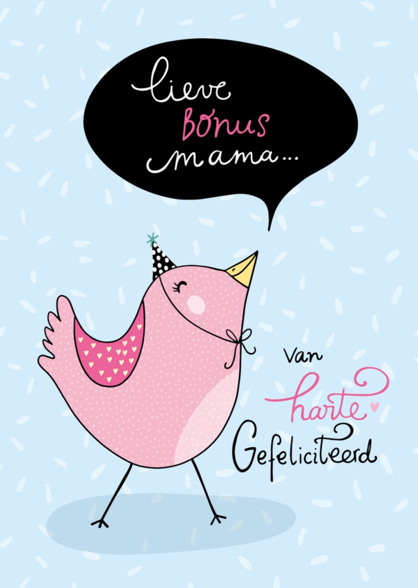 Verjaardagskaart Lieve Bonusmama Kaart Funny Side Up