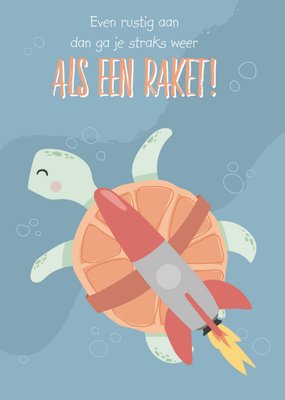 Tante Kaartje | Beterschapskaart | Schildpad