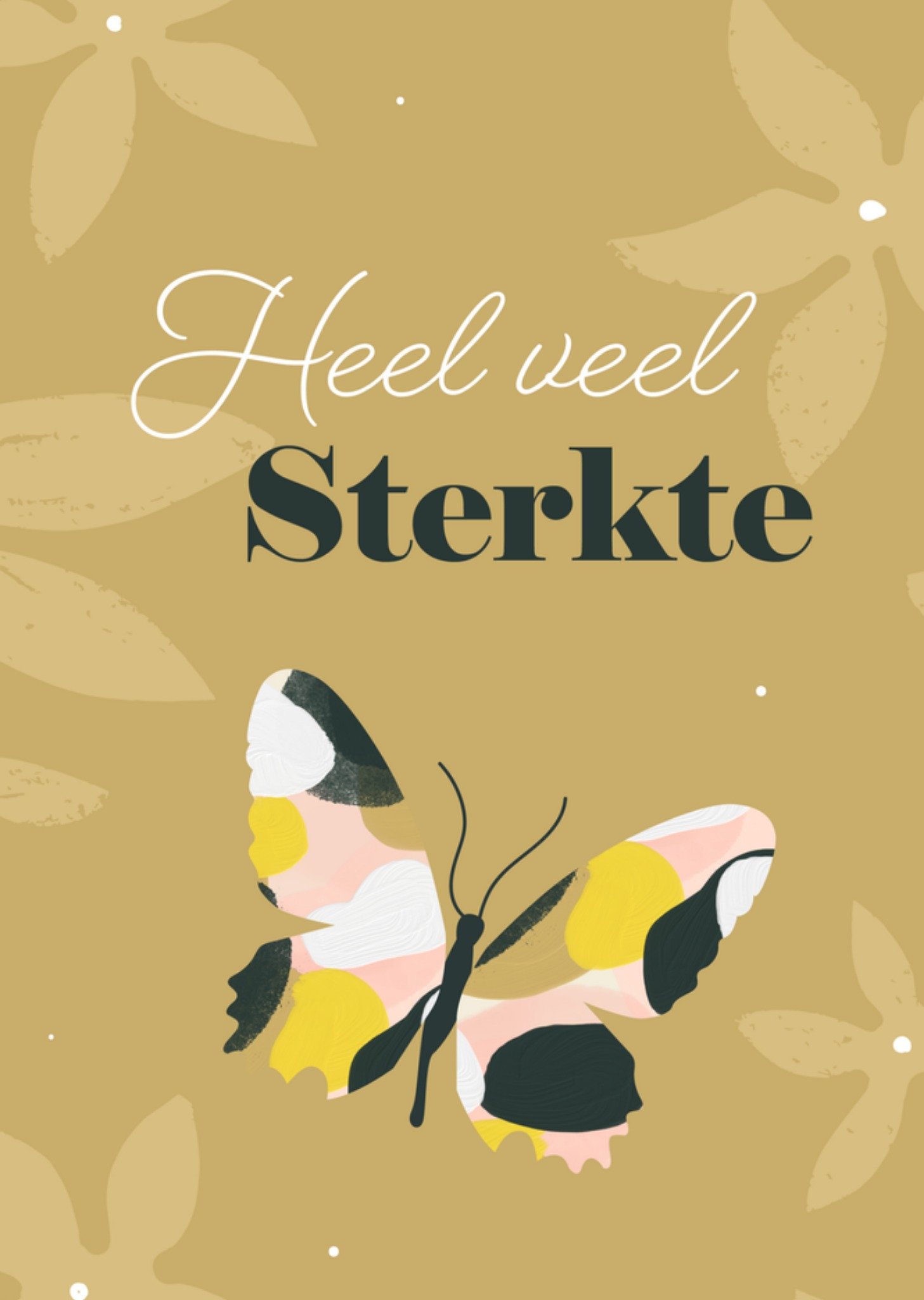 Greetz Sterkte kaart vlinder Standard Card