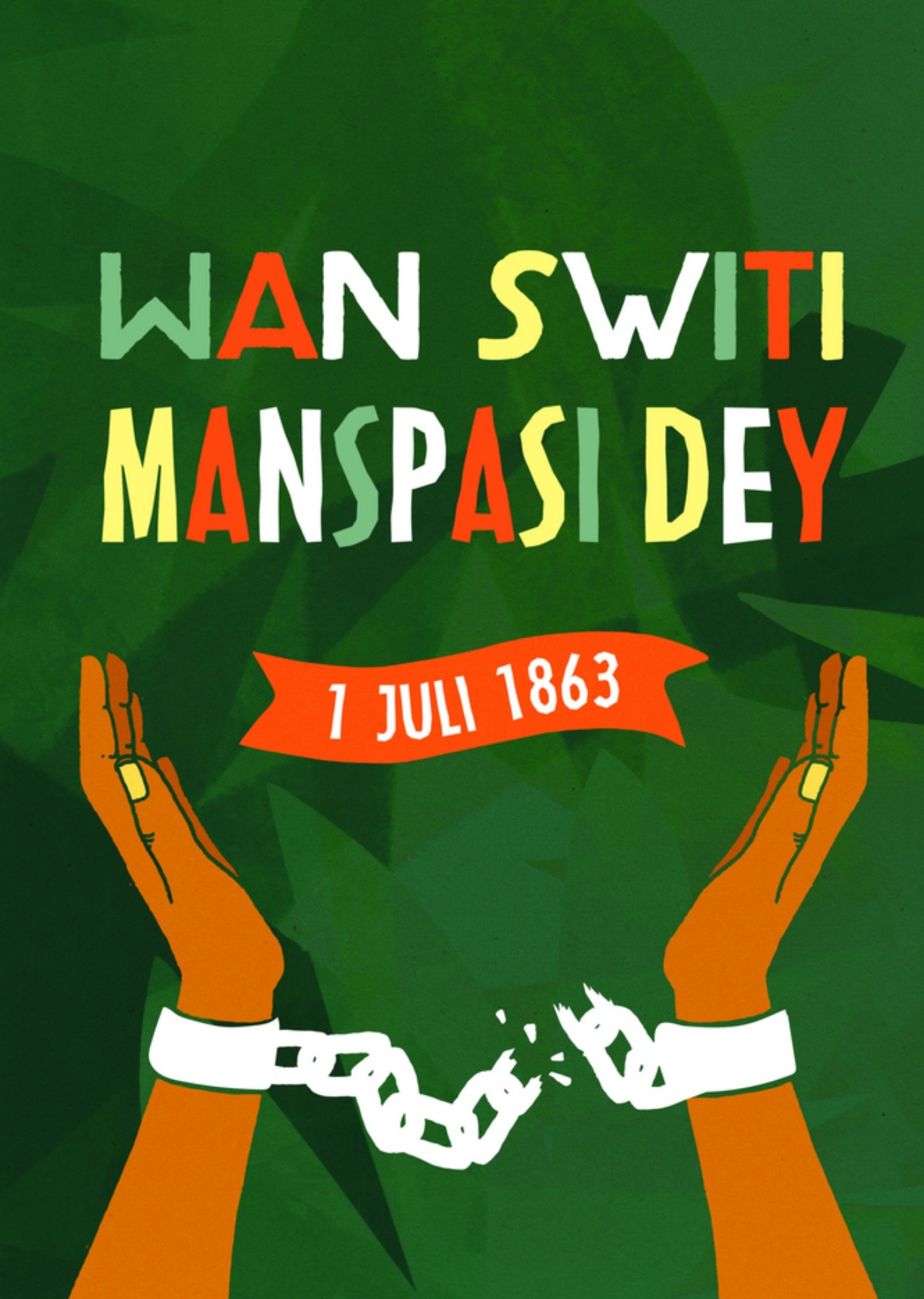 Keti Koti kaart illustratie Kaart Greetz