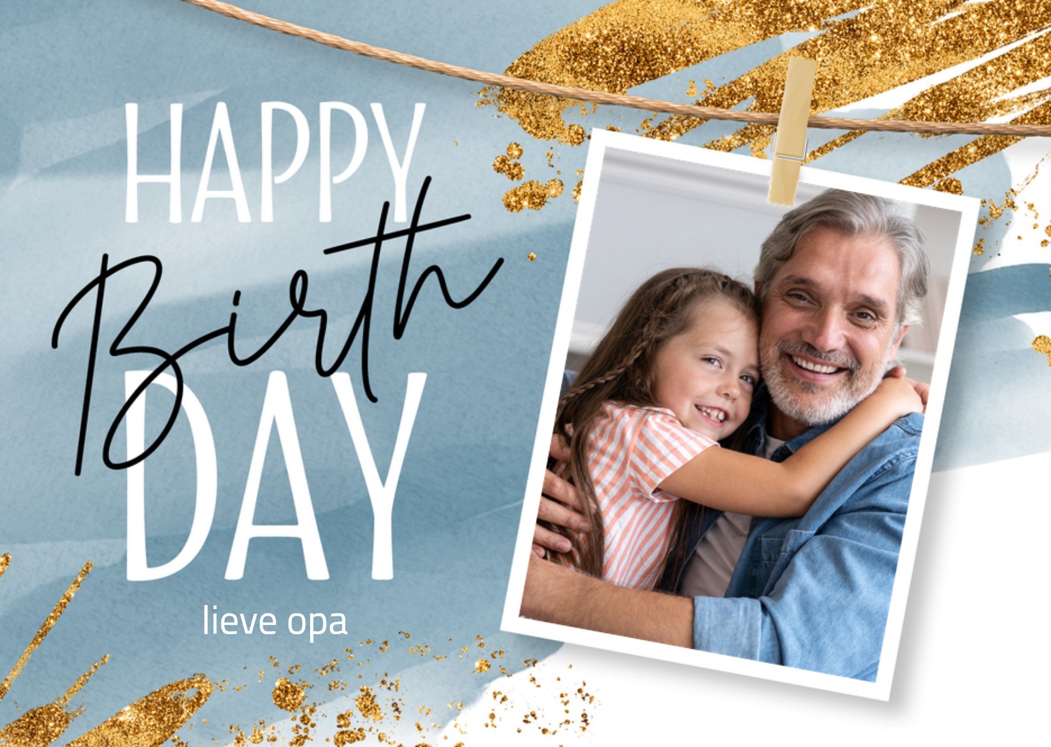 Verjaardagskaart Opa Met foto Kaart Luckz