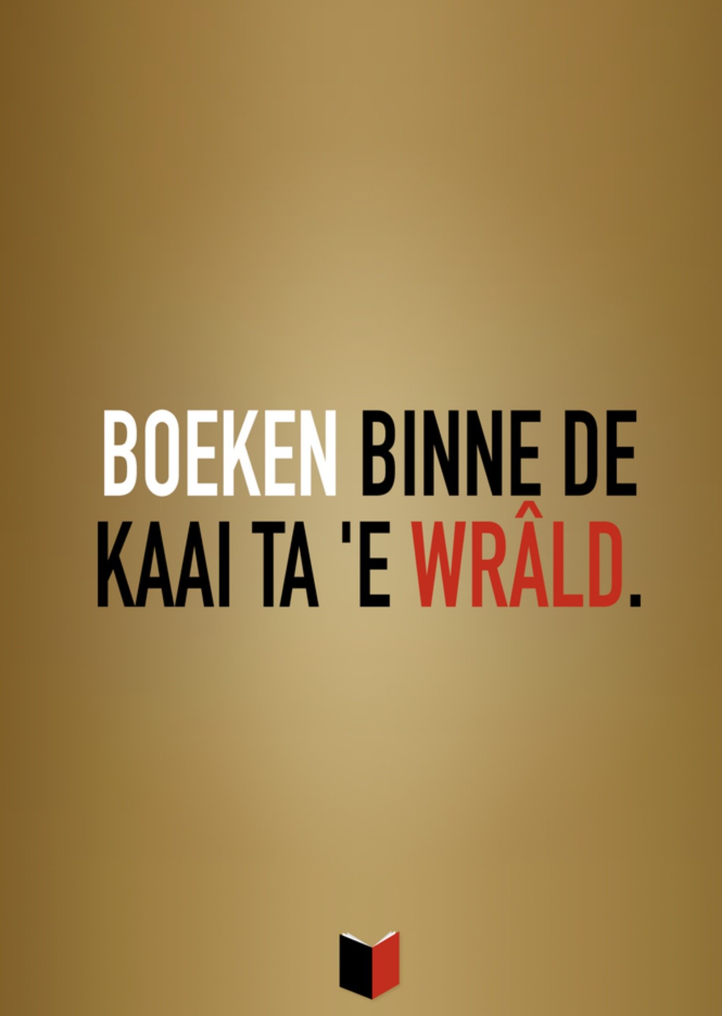 Greetz Boekenweek 2025 kaart Boeken binne de kaai ta 