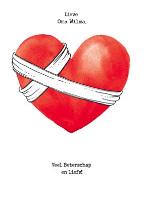 Bright Spot | Beterschapskaart | hartje | met naam