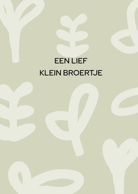 Greetz | Geboorte kaart | Een lief klein broertje