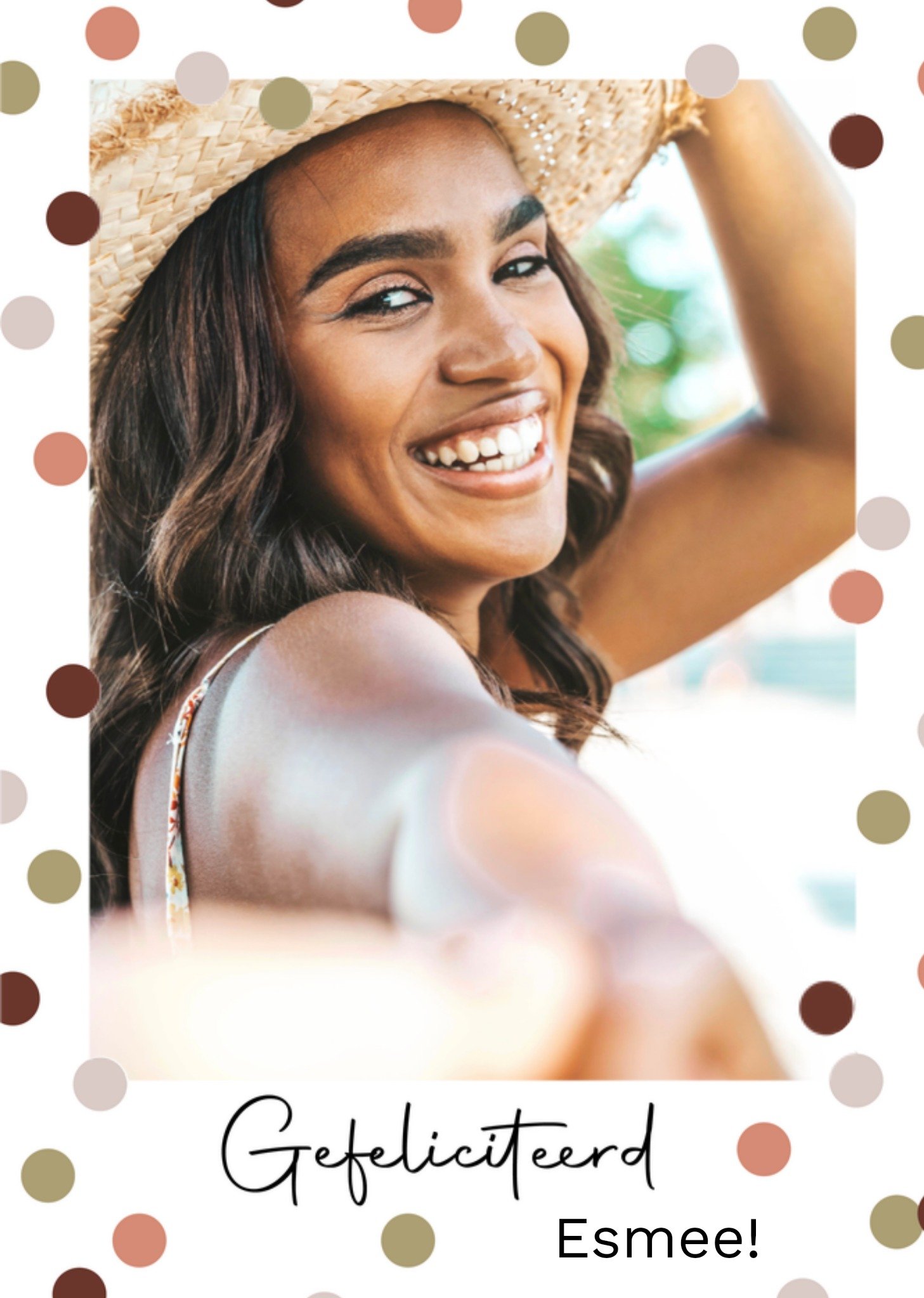 Greetz Verjaardagskaart Stippen Met foto Standard Card