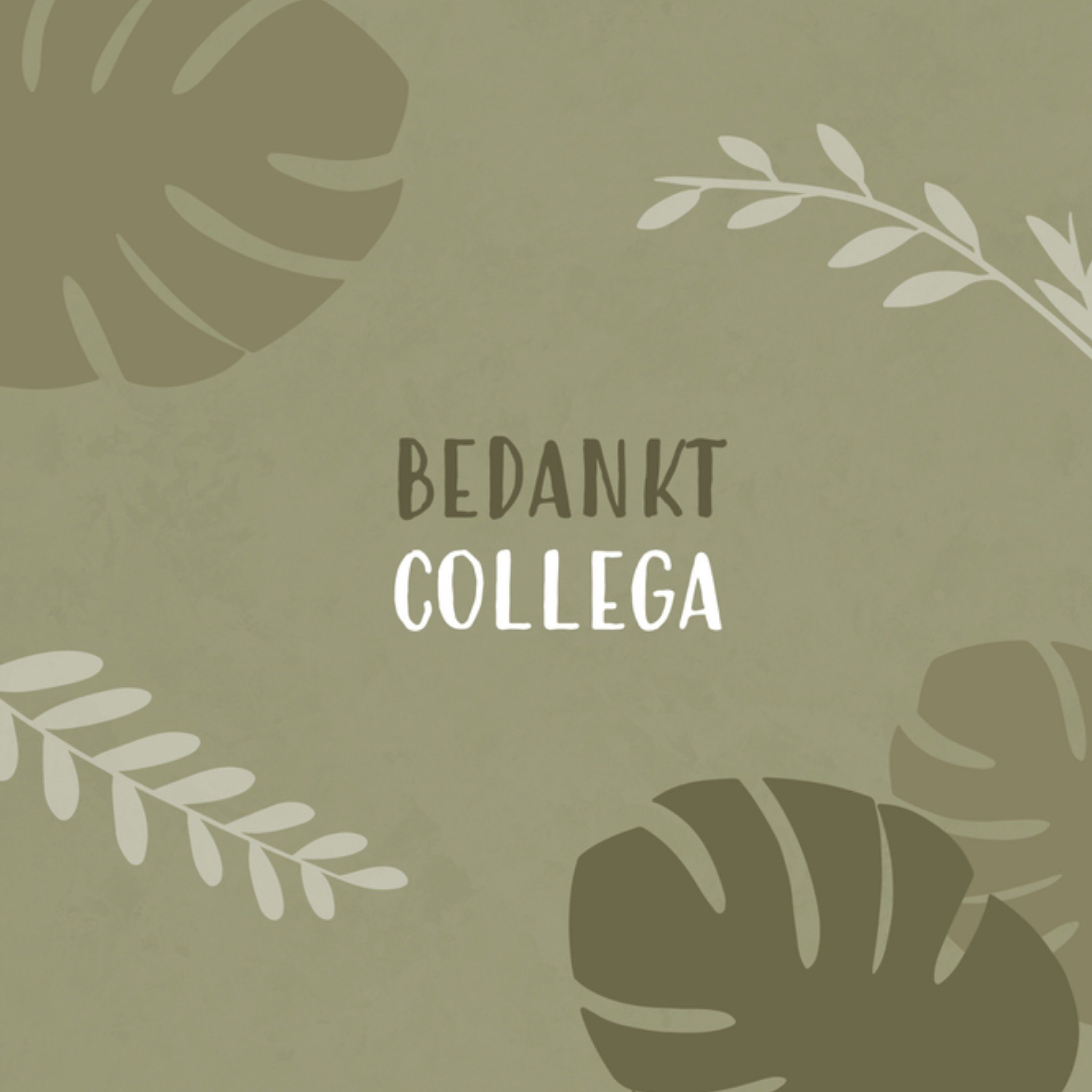 Greetz Bedankkaart collega Vierkant