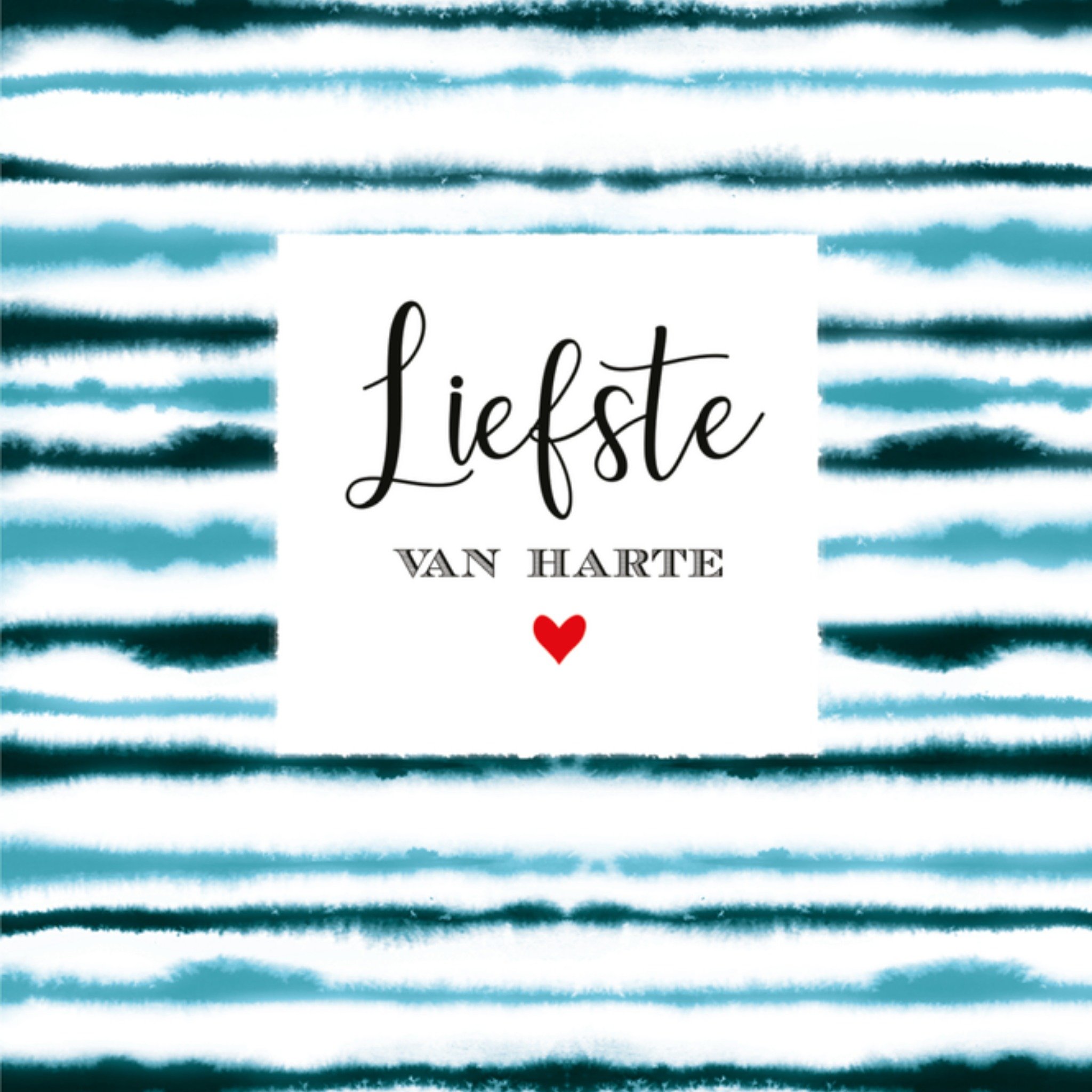 Abacus Cards Abacus Verjaardagskaart liefste blauw Vierkant