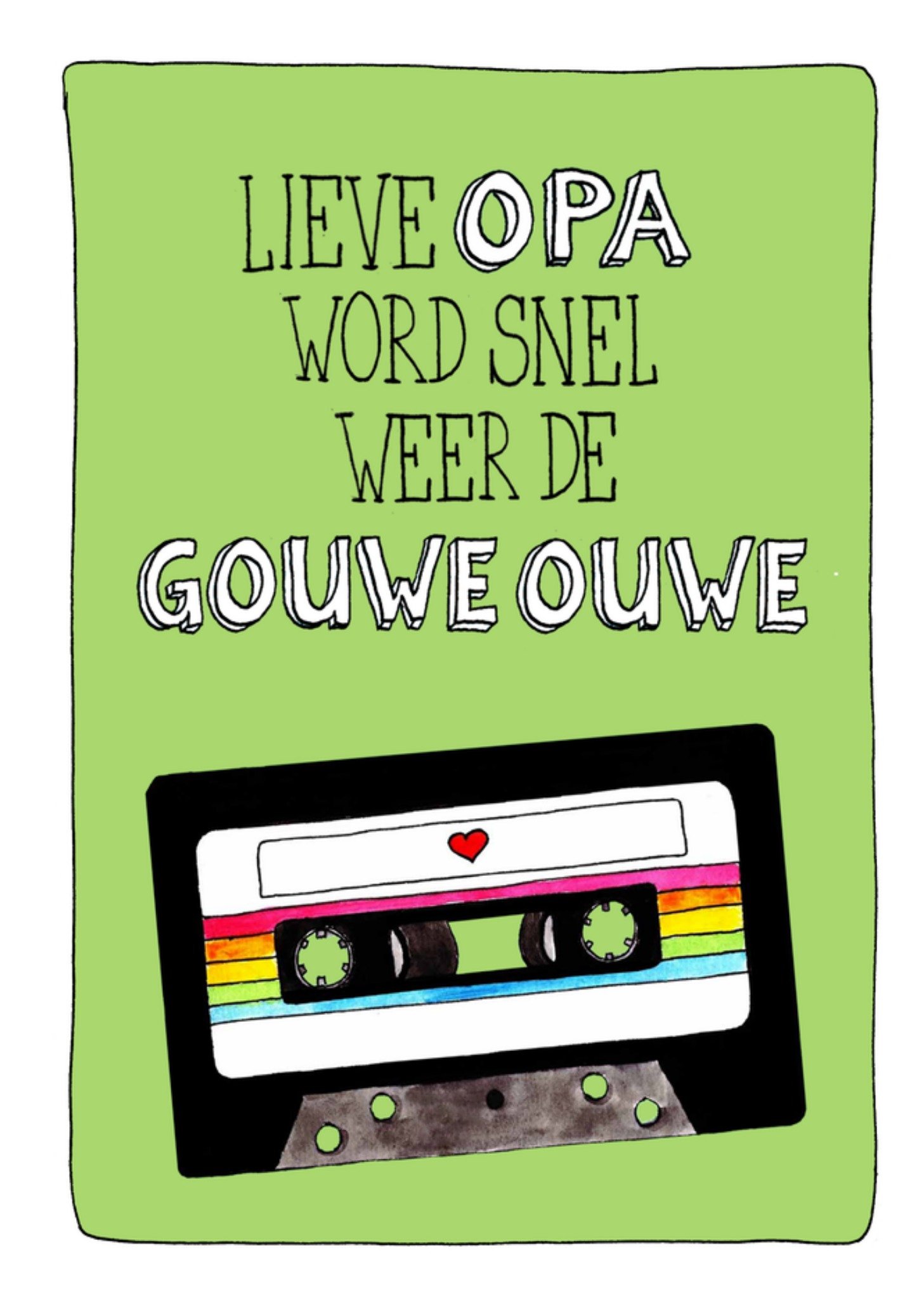 Beterschapskaart Opa Kaart Sandysign