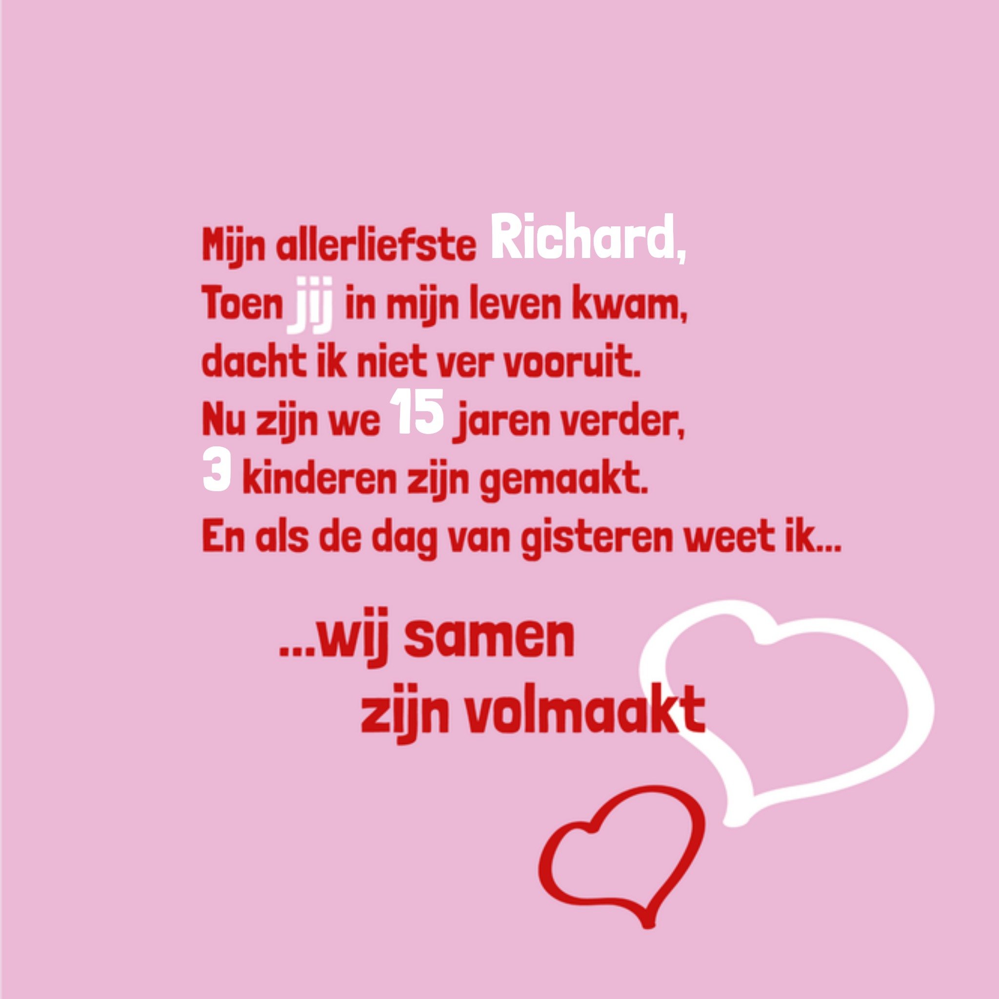 Greetz Valentijnskaart Poem Vierkant