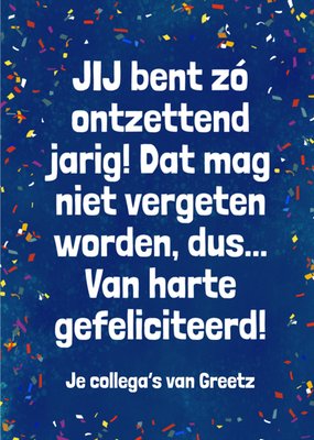 Greetz | Verjaardagskaart | Confetti