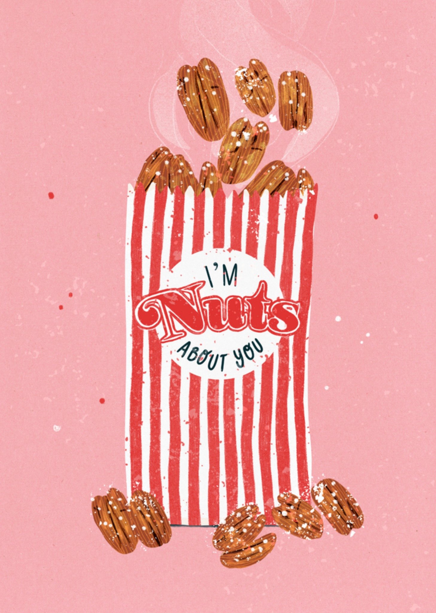 Valentijnskaart nootjes Greetz