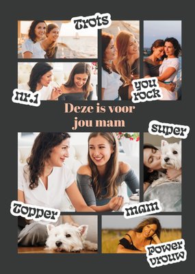 Greetz | Moederdagkaart | Deze is voor jou mam | Fotokaart | Aanpasbare tekst