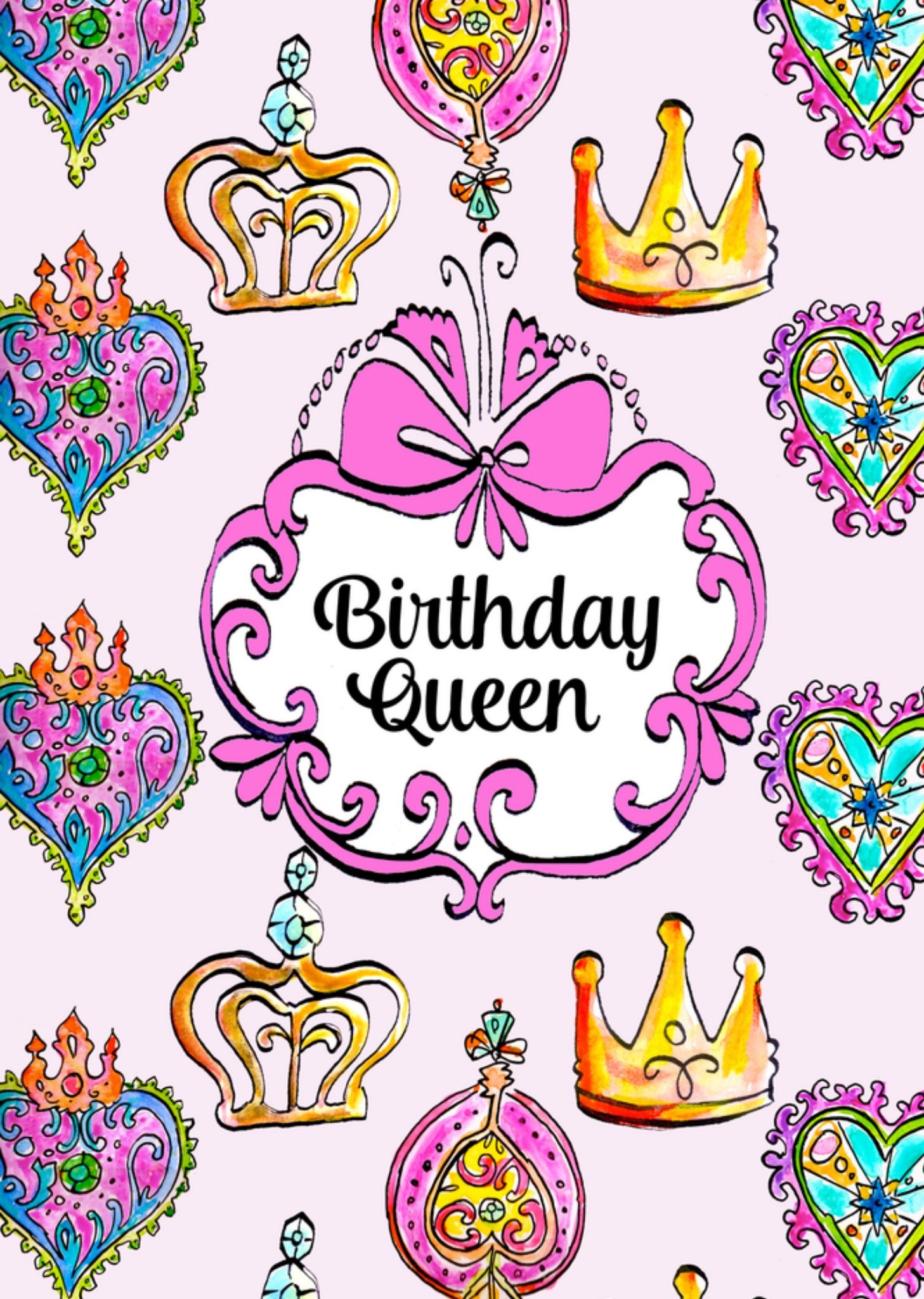 Verjaardagskaart Birthday queen Kaart Jill