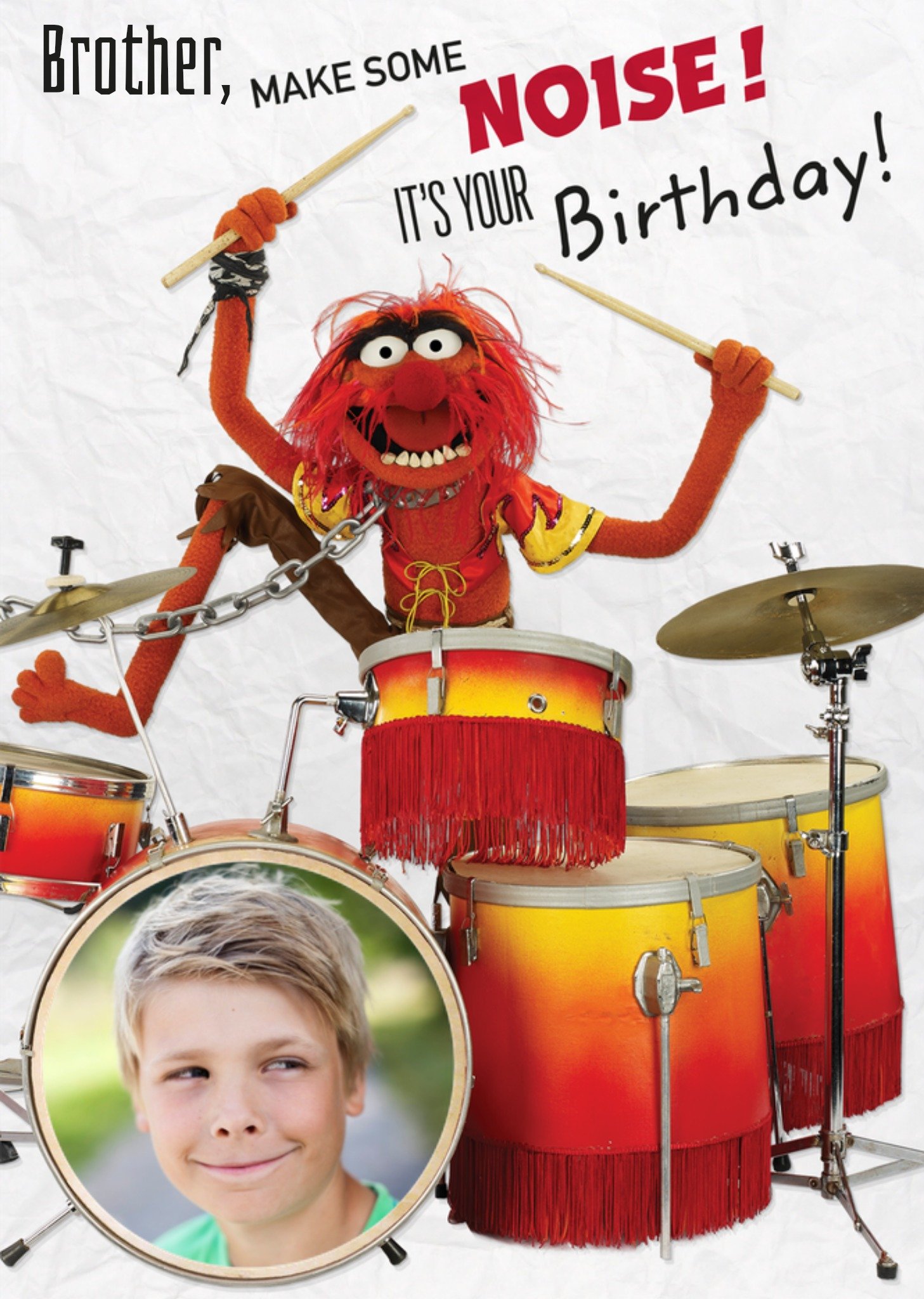 Muppets Verjaardagskaart Met foto Make some noise Kaart Disney