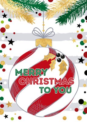 TMS | Kerstkaart | kerstbal | illustratie