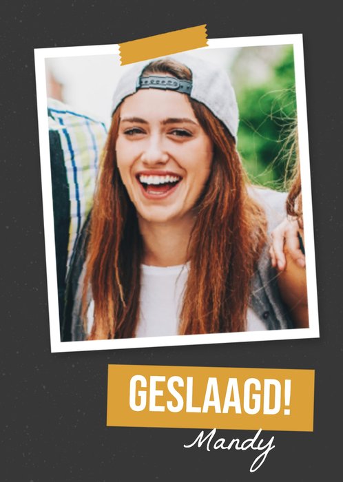 Greetz | Geslaagd kaart | fotokaart met naam