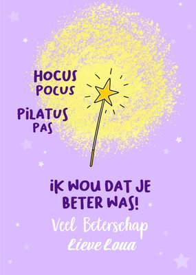 Liefs Jansje | Beterschapskaart | Hocus Pocus