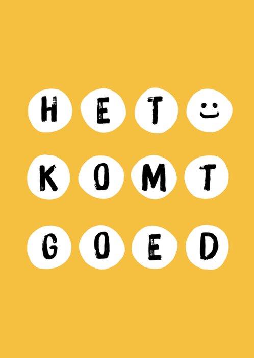 Greetz | Denken aan kaart | het komt goed