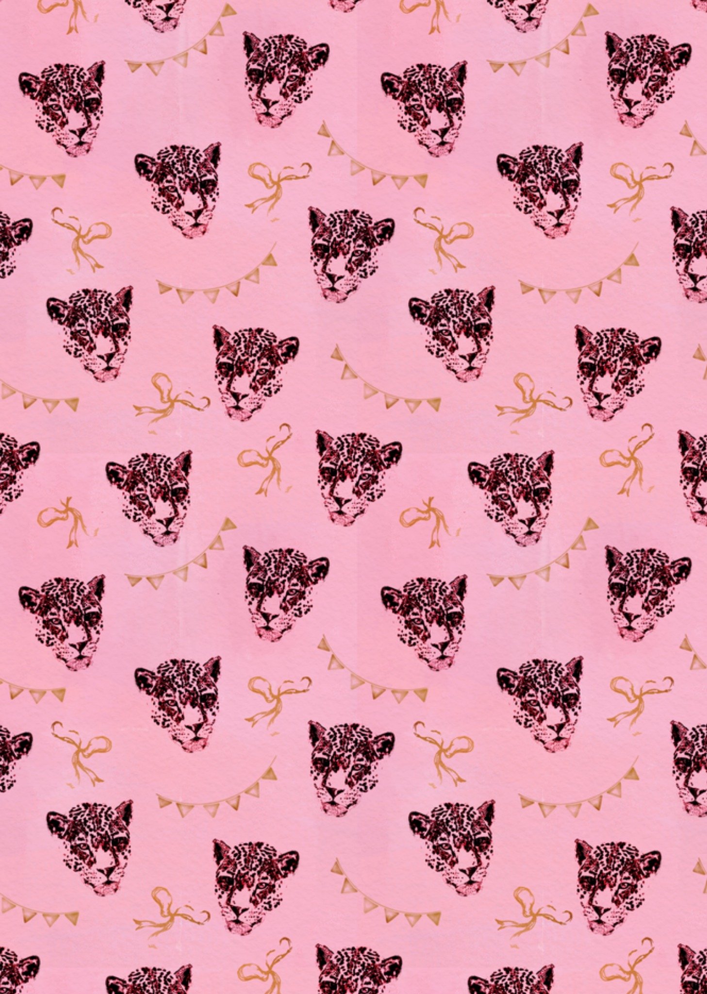 Greetz Verjaardag Leopard Pattern Standard Card