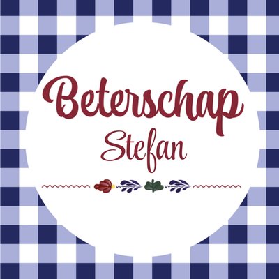 Boerenbont | Beterschapskaart | Met naam