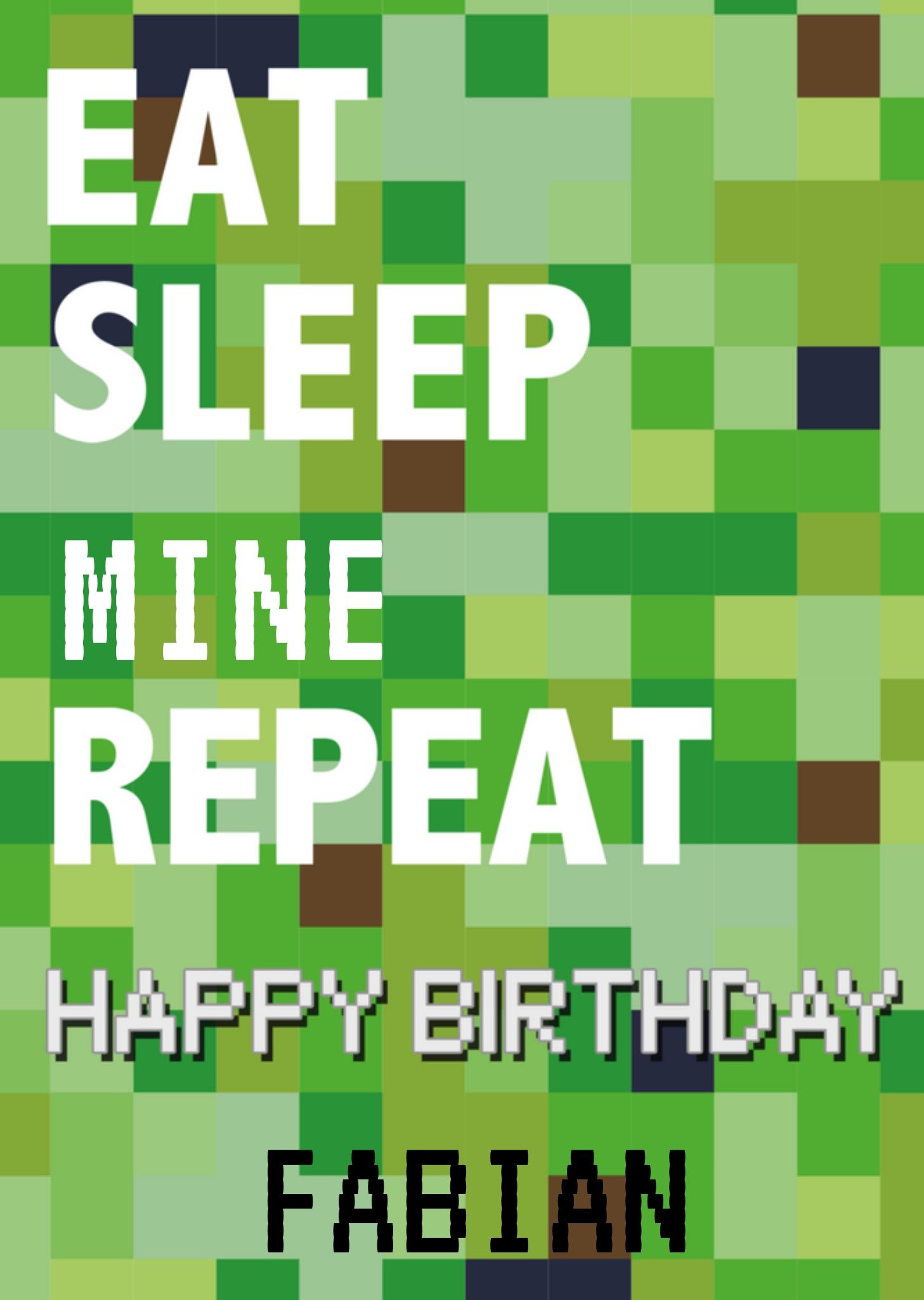 Greetz Verjaardag Game Kaart Minecraft