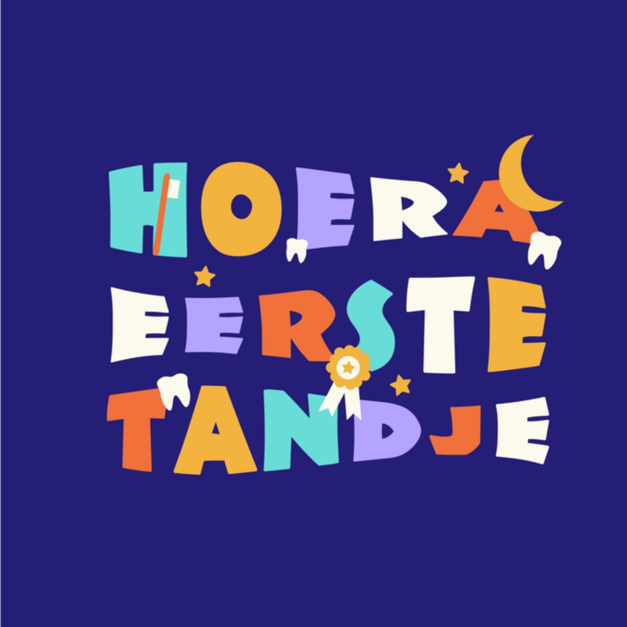 Greetz Mijlpaal Eerste tandjes Vierkant