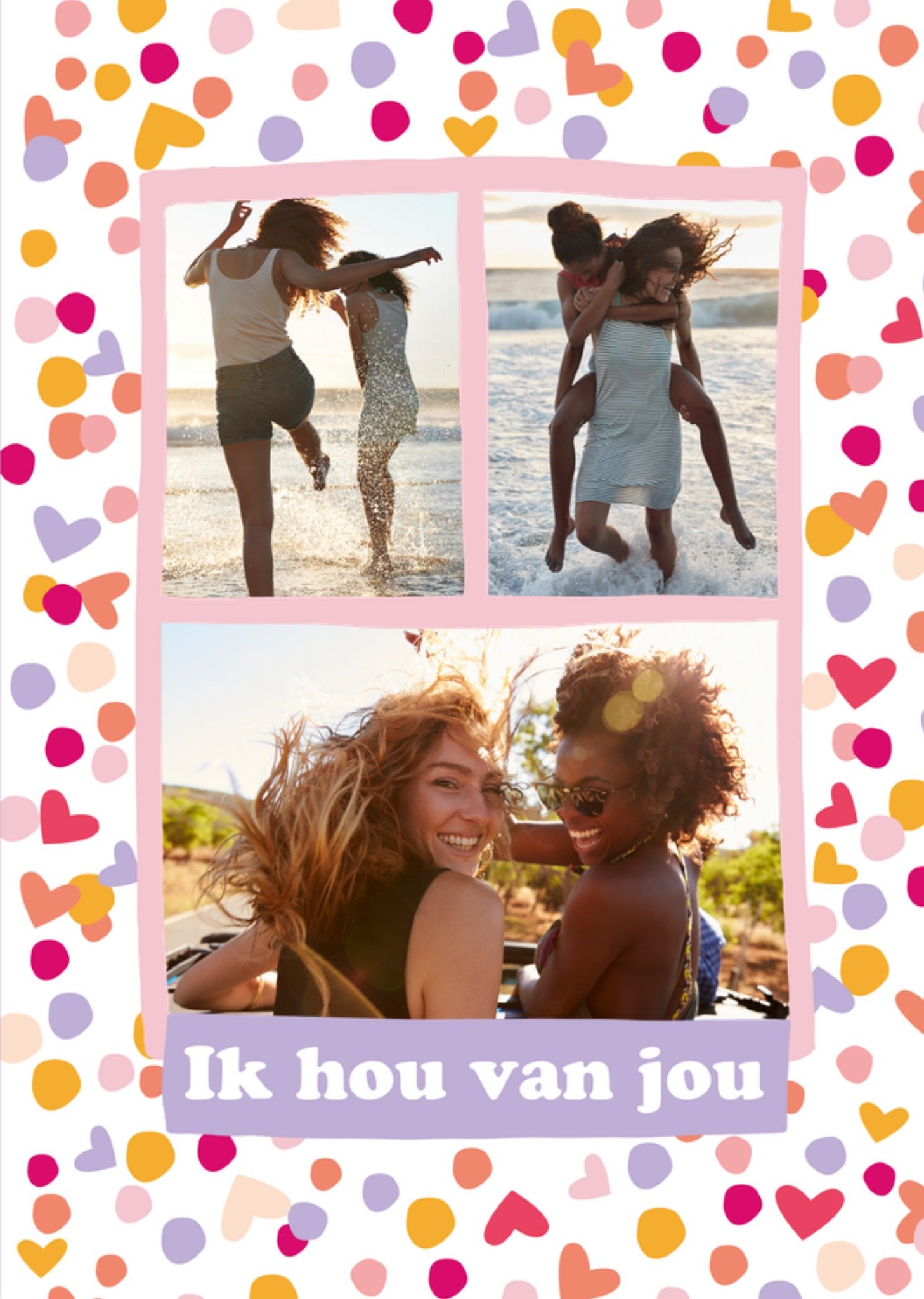 Greetz Valentijnskaart Ik hou van jou Met fotos Standard Card