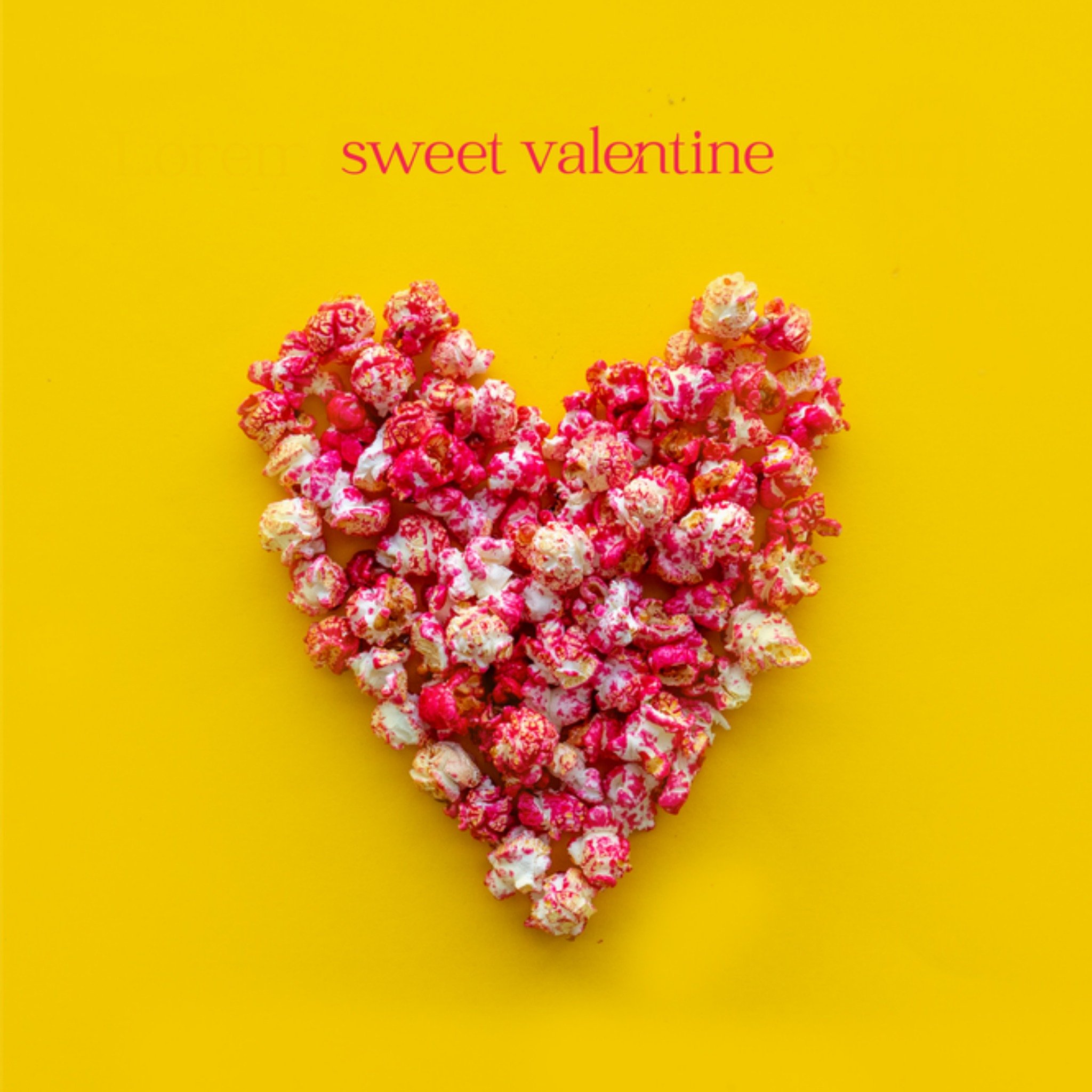 Valentijnskaart Sweet valentine Vierkante Kaart Photoflash