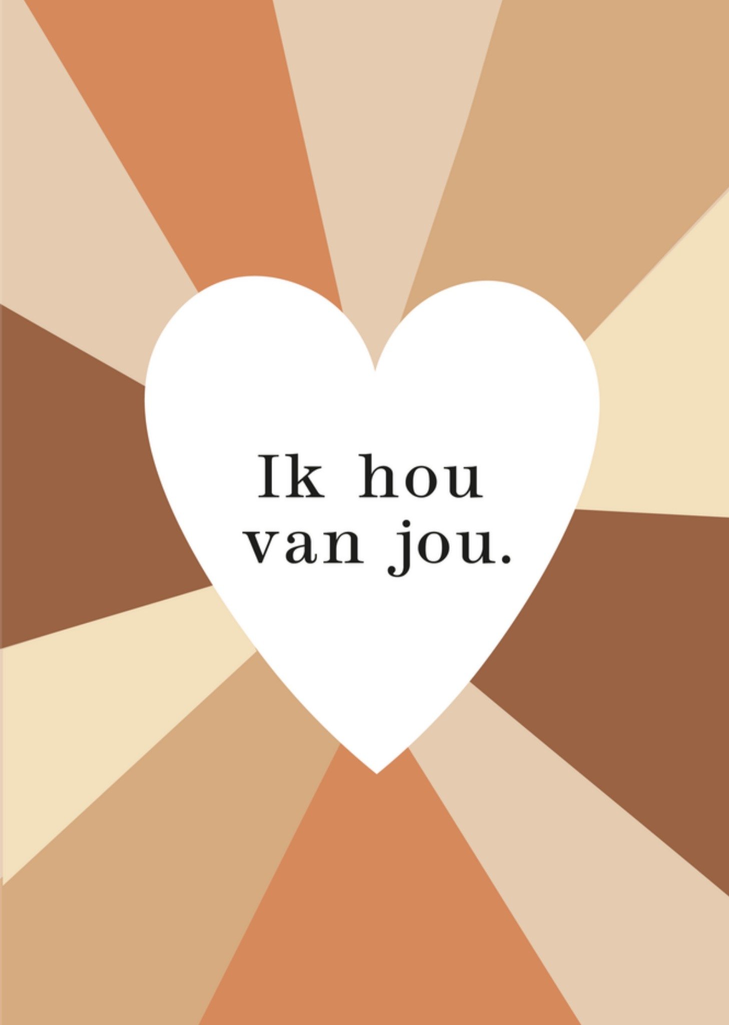 Valentijnskaart Ik hou van jou Kaart Dagelijksebroodkruimels