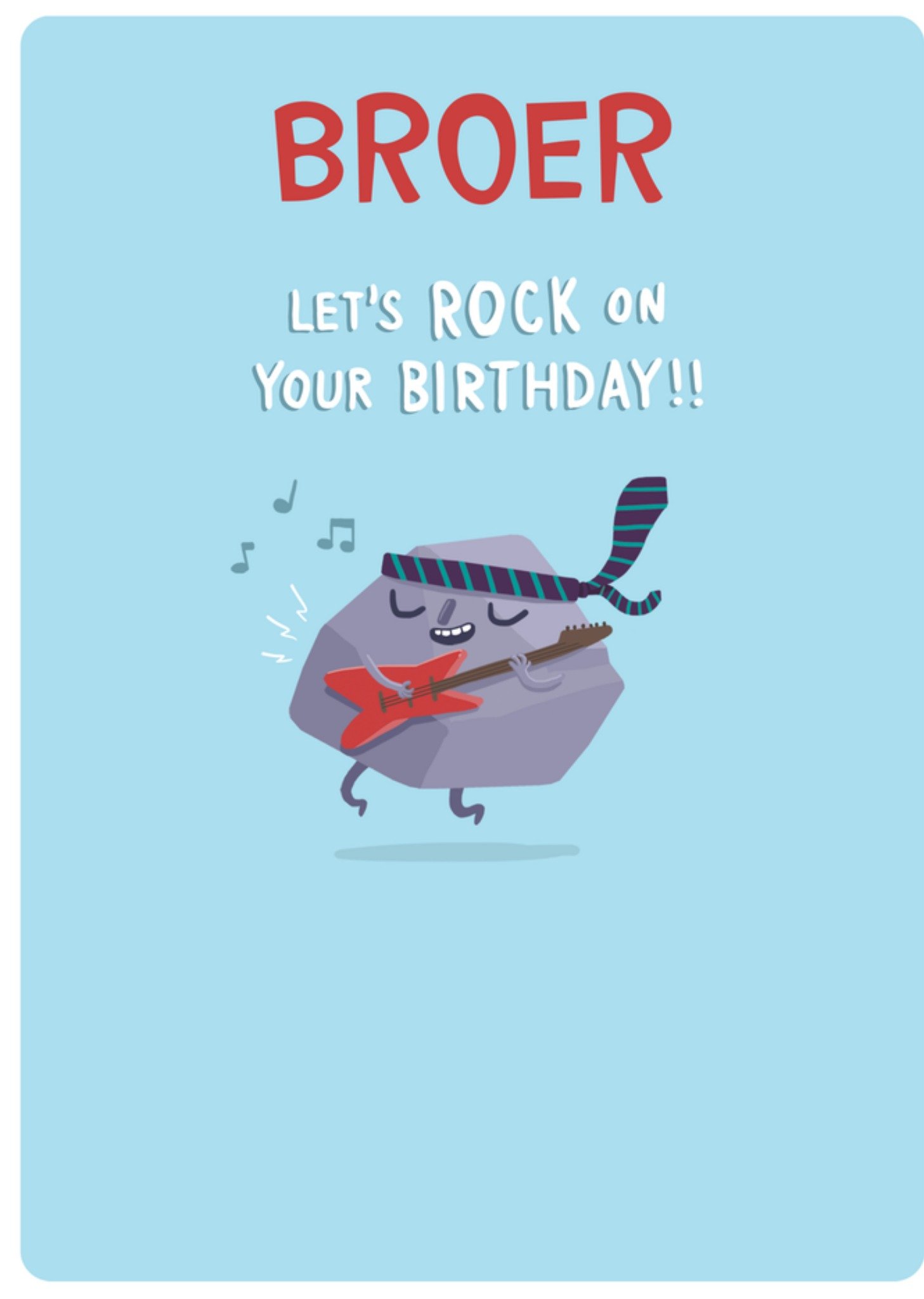 Verjaardag Broer Steen Kaart UK Greetings