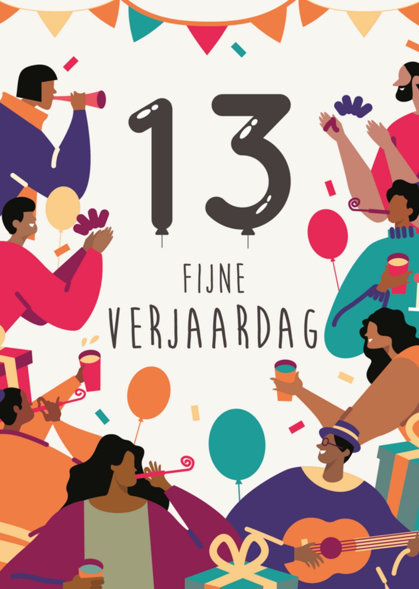 Anoela Cards Verjaardagskaart 13 jaar Kaart Anoela cards