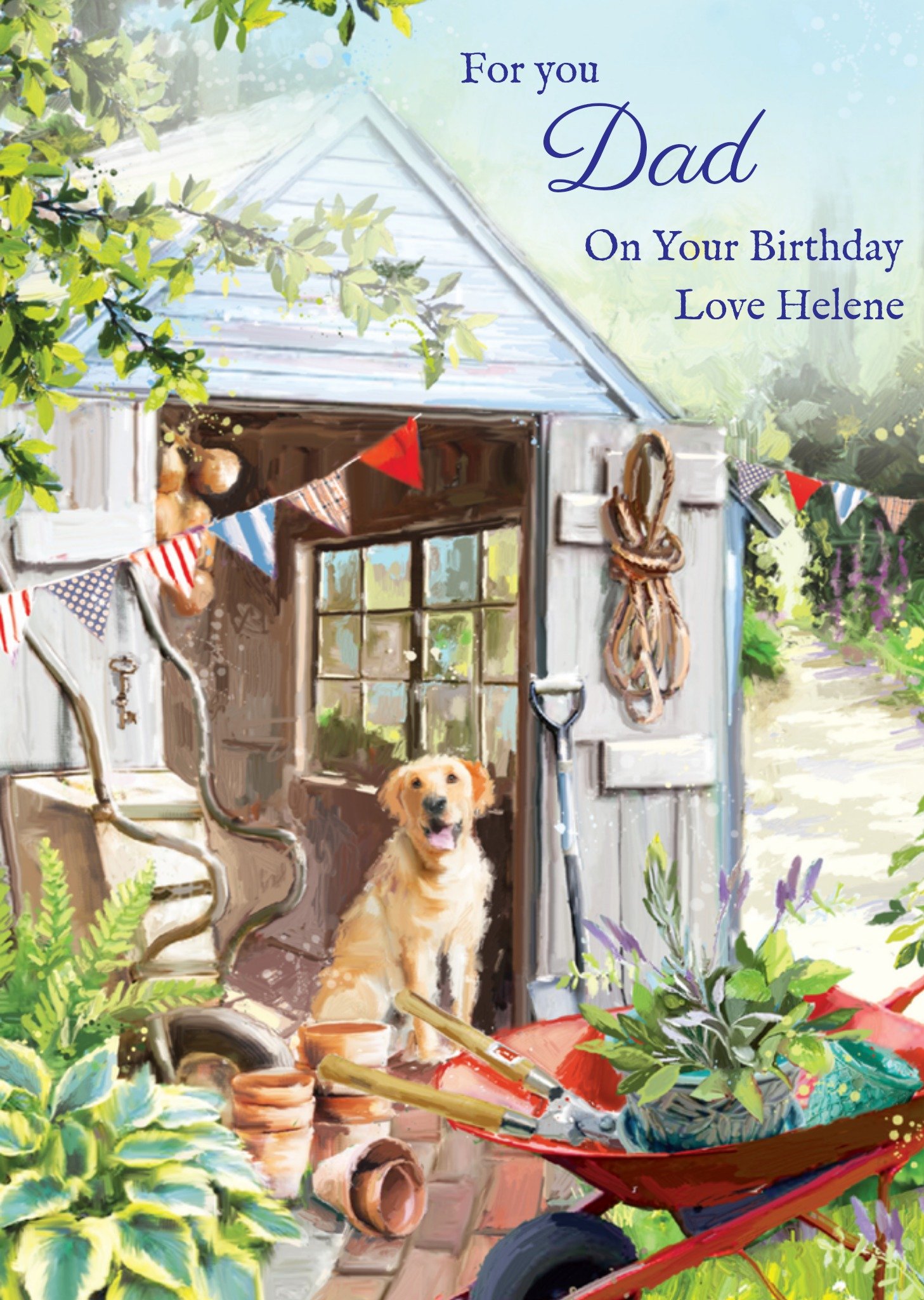 Verjaardag Vader Tuin Kaart Ling Design