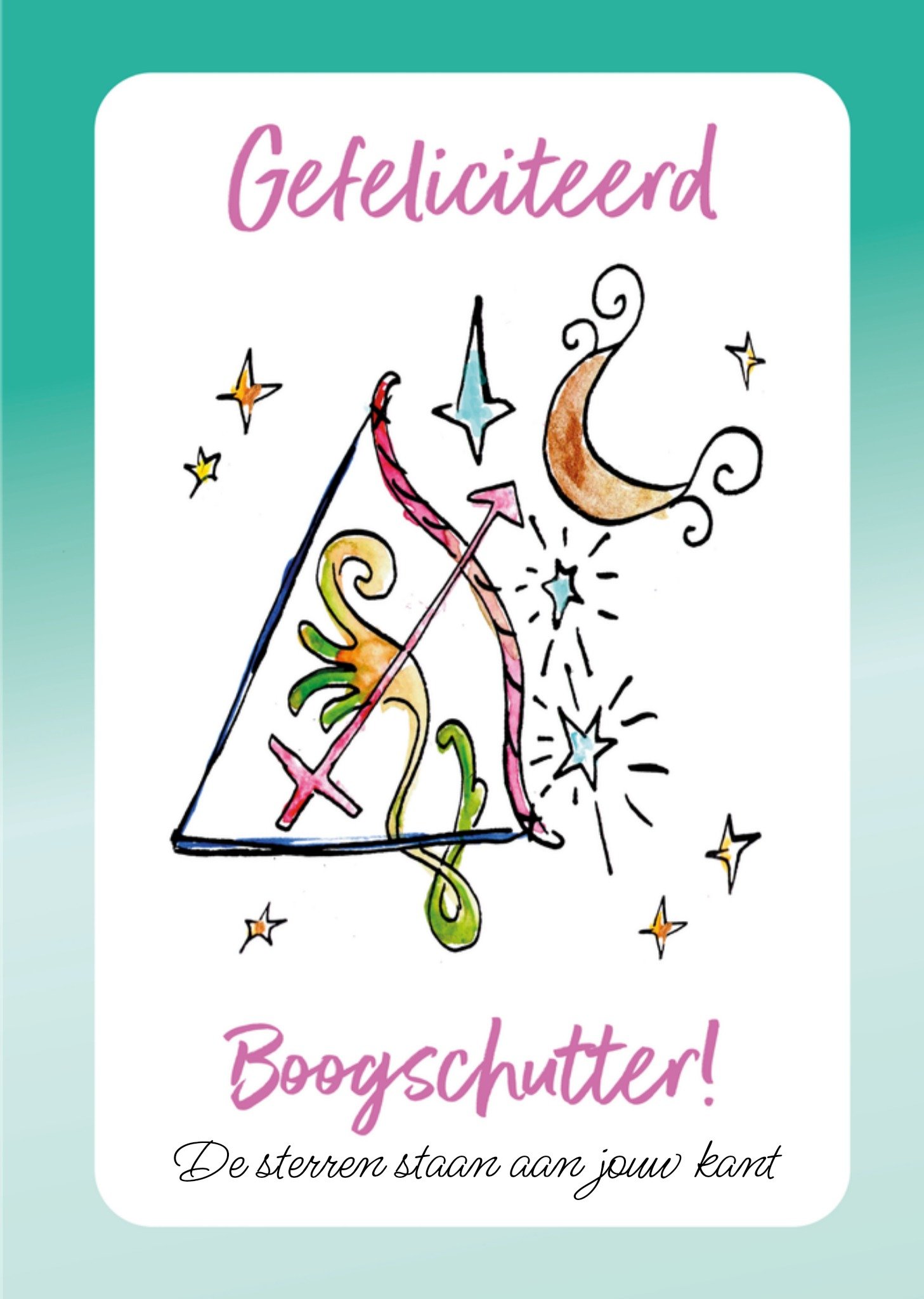 Verjaardagskaart Boogschutter Kaart Jill