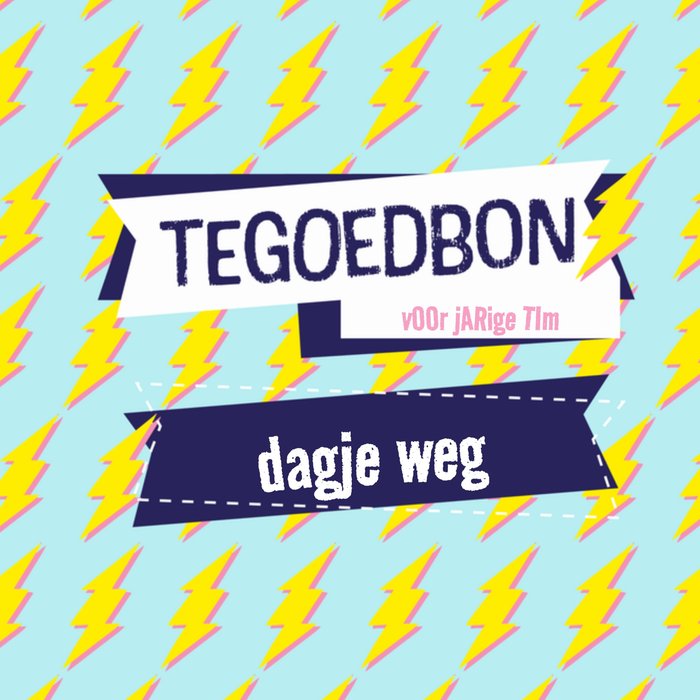 Greetz | Verjaardagskaart | tegoedbon | met naam