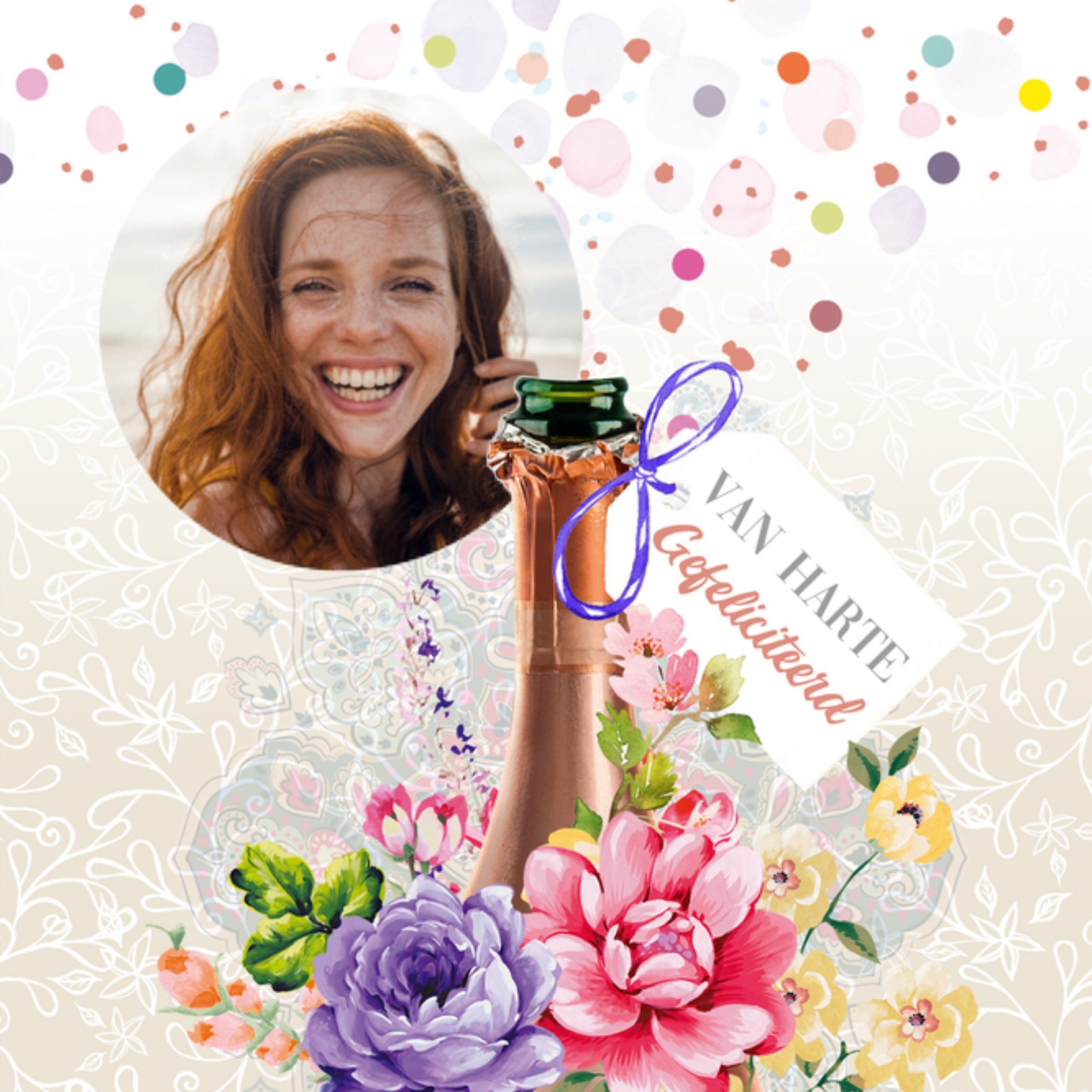 Verjaardagskaart Bloemen Vierkante Kaart Endless Mae