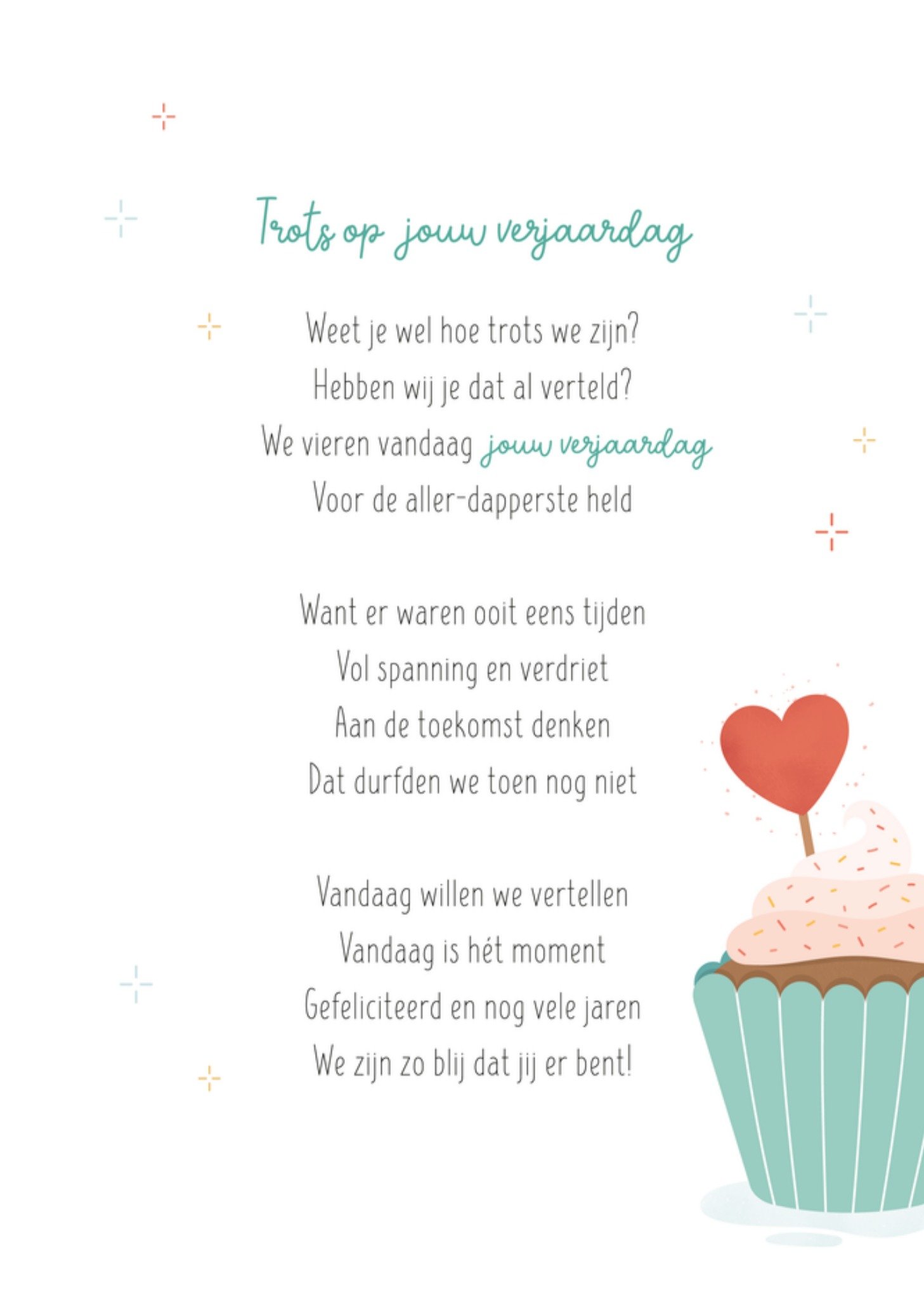 Verjaardagskaart Prematuur en nu 1 jaar Meisje Kaart Kleine Twinkeltjes