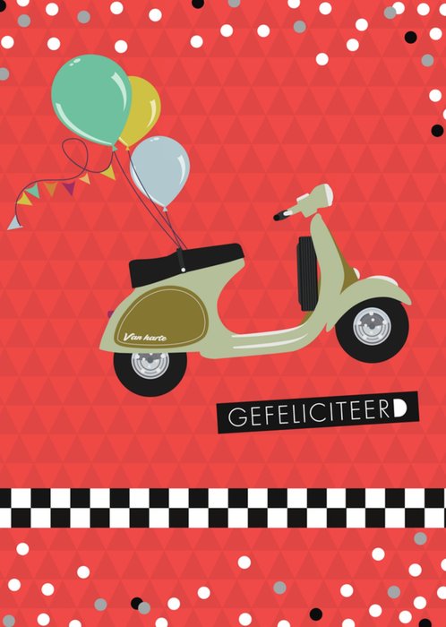 Paperclip | Geslaagd kaart | scooter | rijbewijs