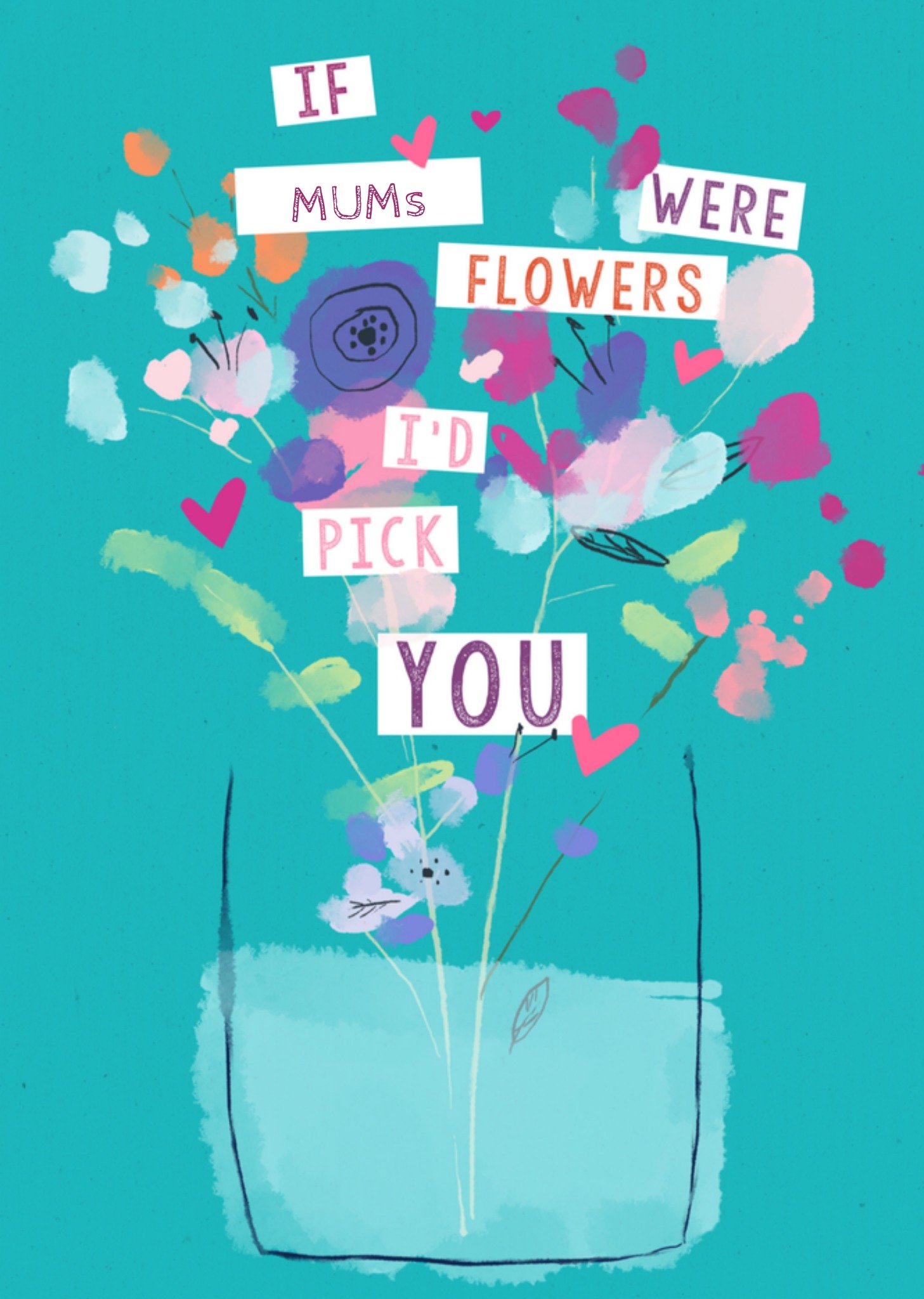 Moederdagkaart flowers Kaart Greetz