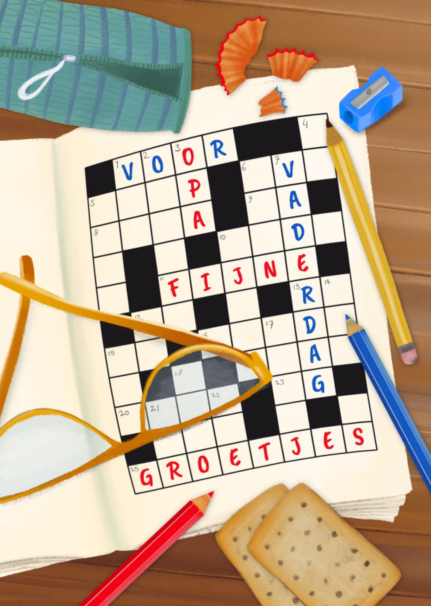 Vaderdagkaart Voor Papa Fijne Vaderdag Woordzoeker Kaart Fishuals