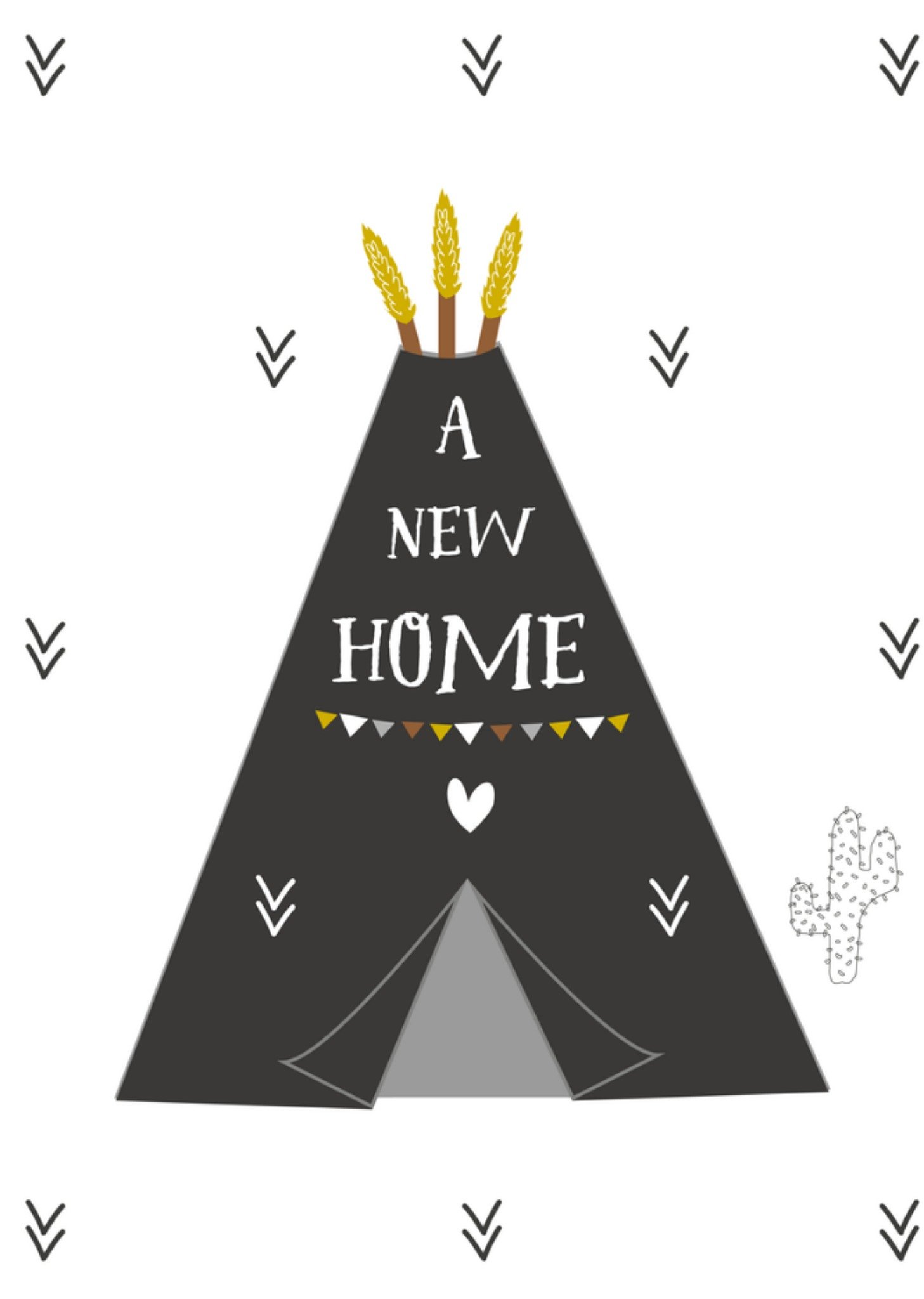 Nieuwe woning kaart Tipi Cactus Tsjip