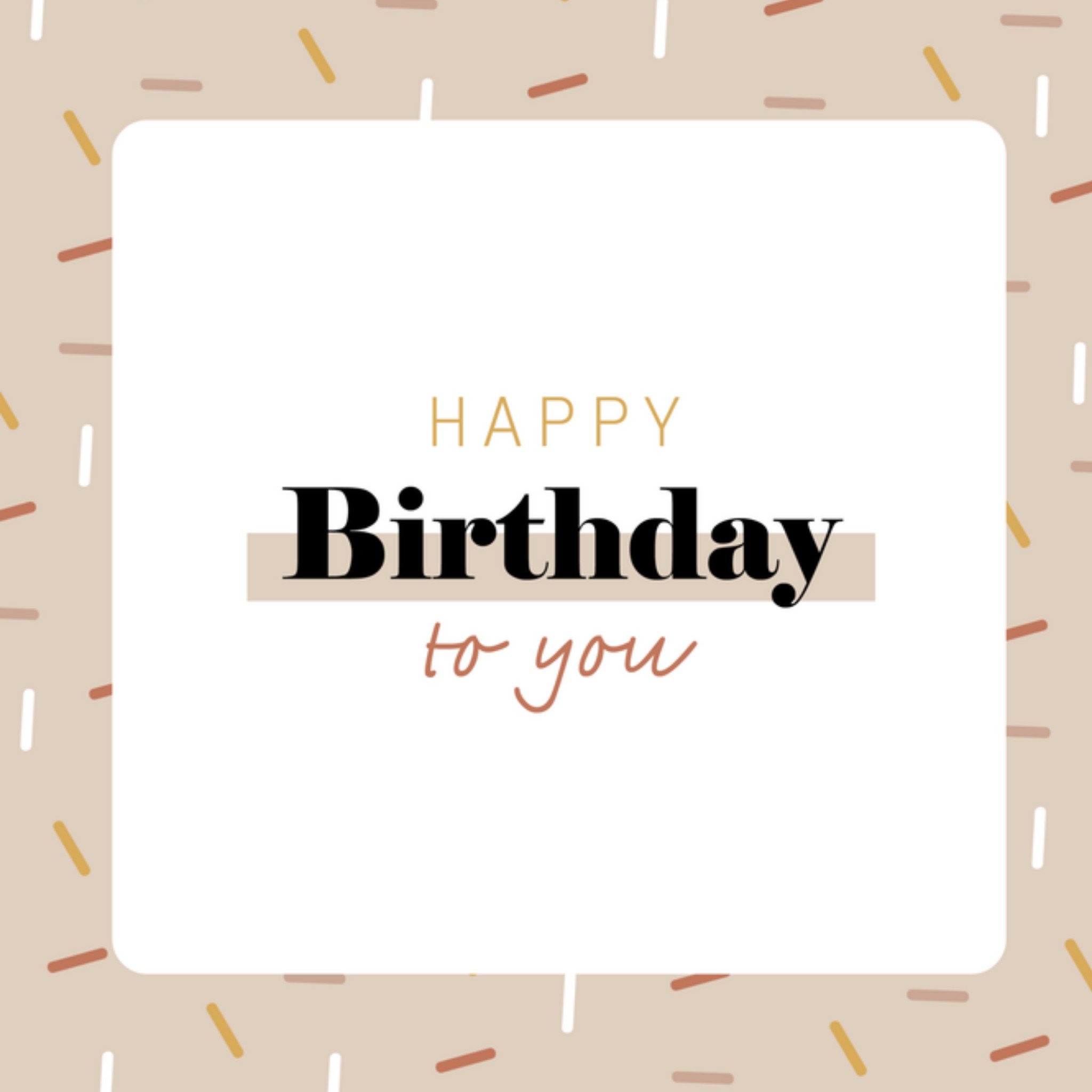 Greetz Verjaardagskaart Confetti Zakelijk Vierkant