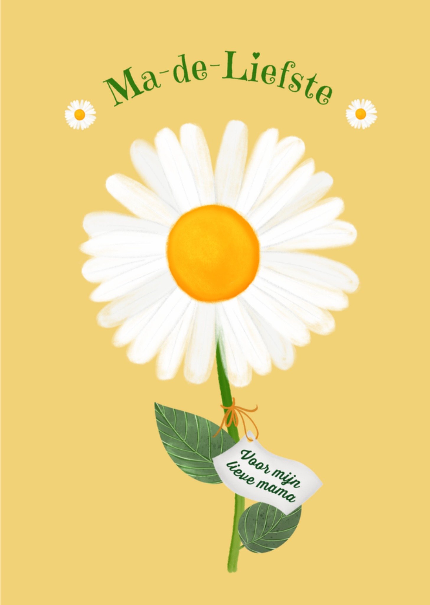 Moederdagkaart Madeliefje Greetz