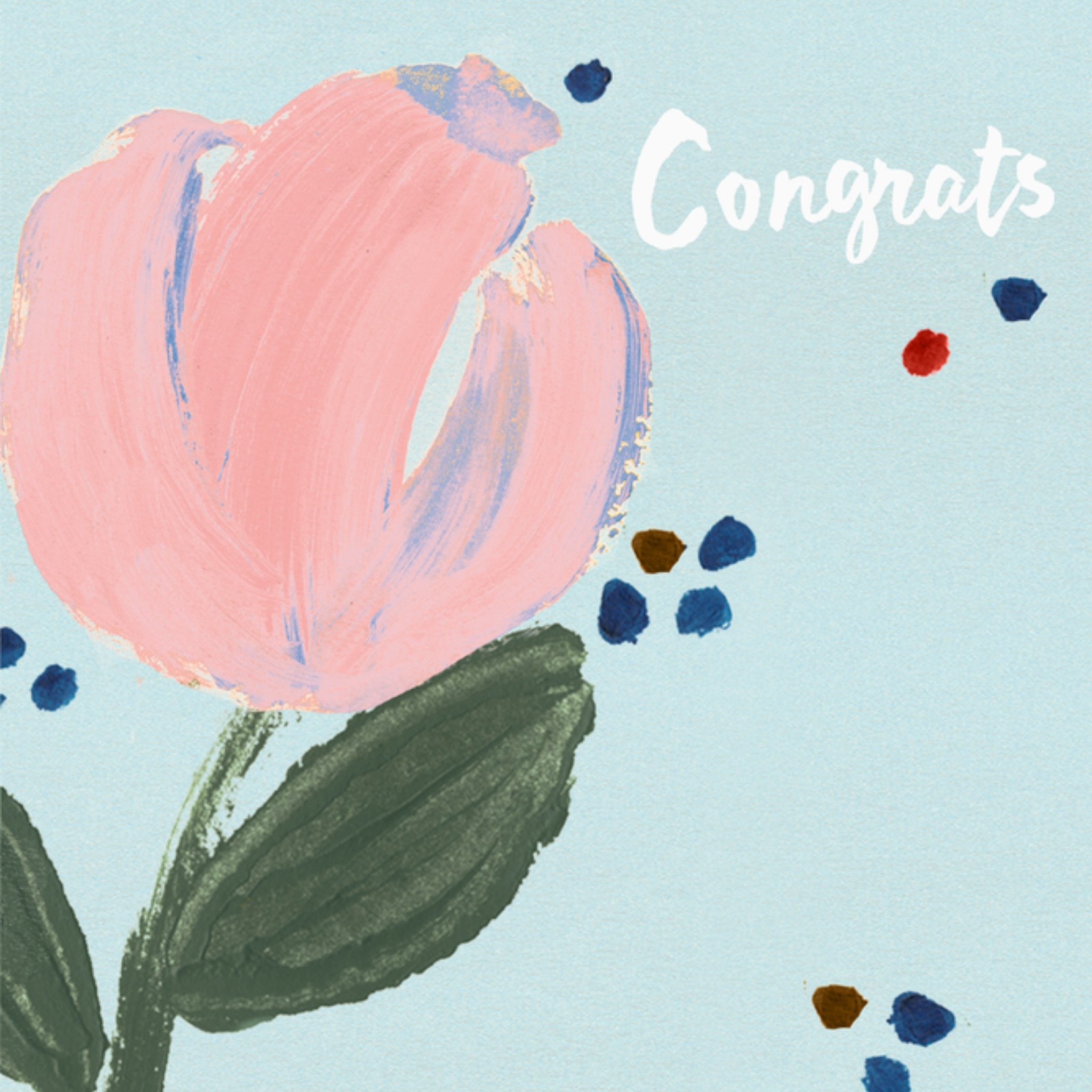 Felicitatiekaart bloem Vierkante Kaart UK Greetings