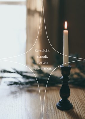 Dagelijkse Broodkruimels | Kerstkaart | Kerstlicht straalt, harten verwarmen