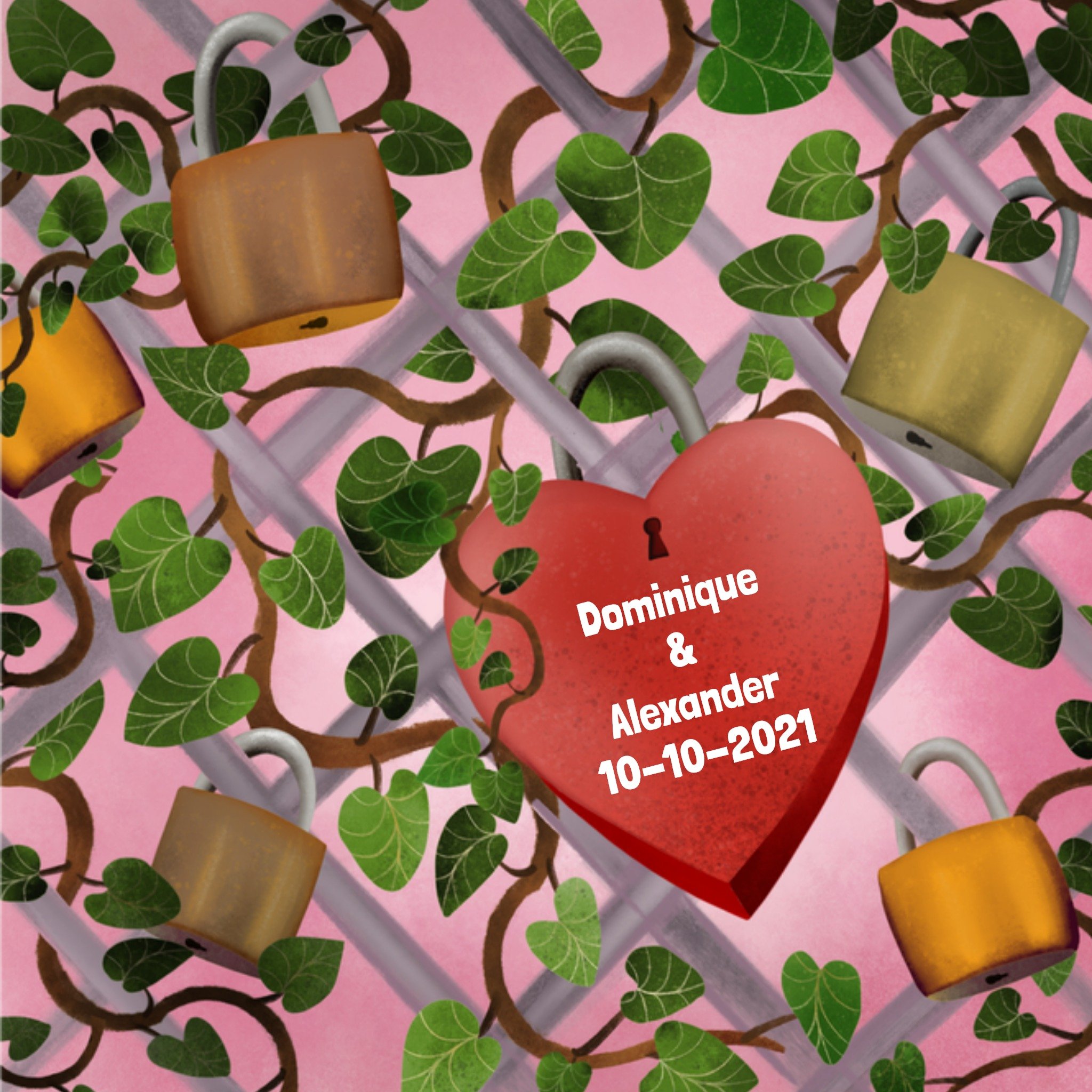 Greetz Valentijnskaart Planten Vierkant