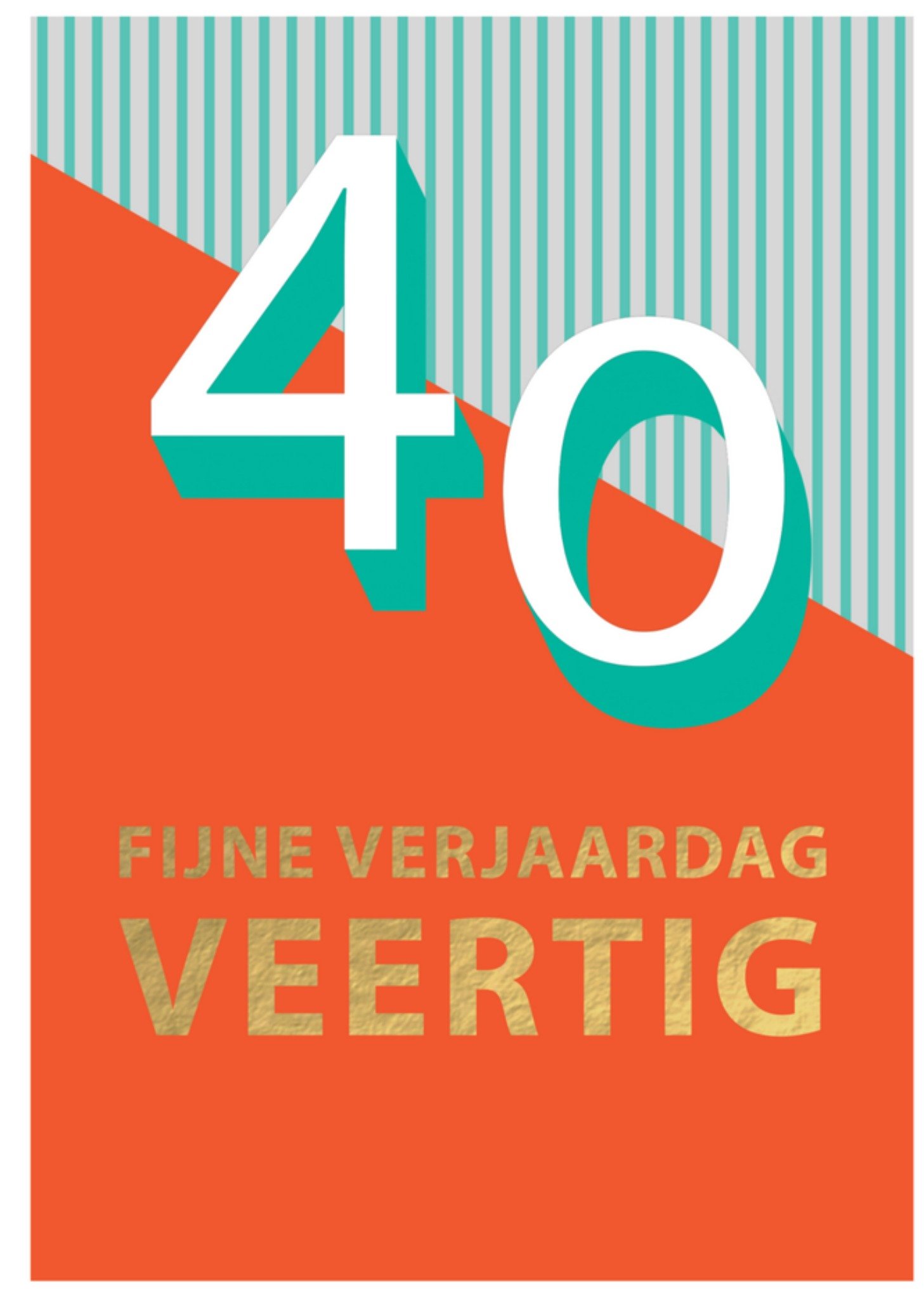 Abacus Verjaardagskaart veertig Kaart Abacus Cards