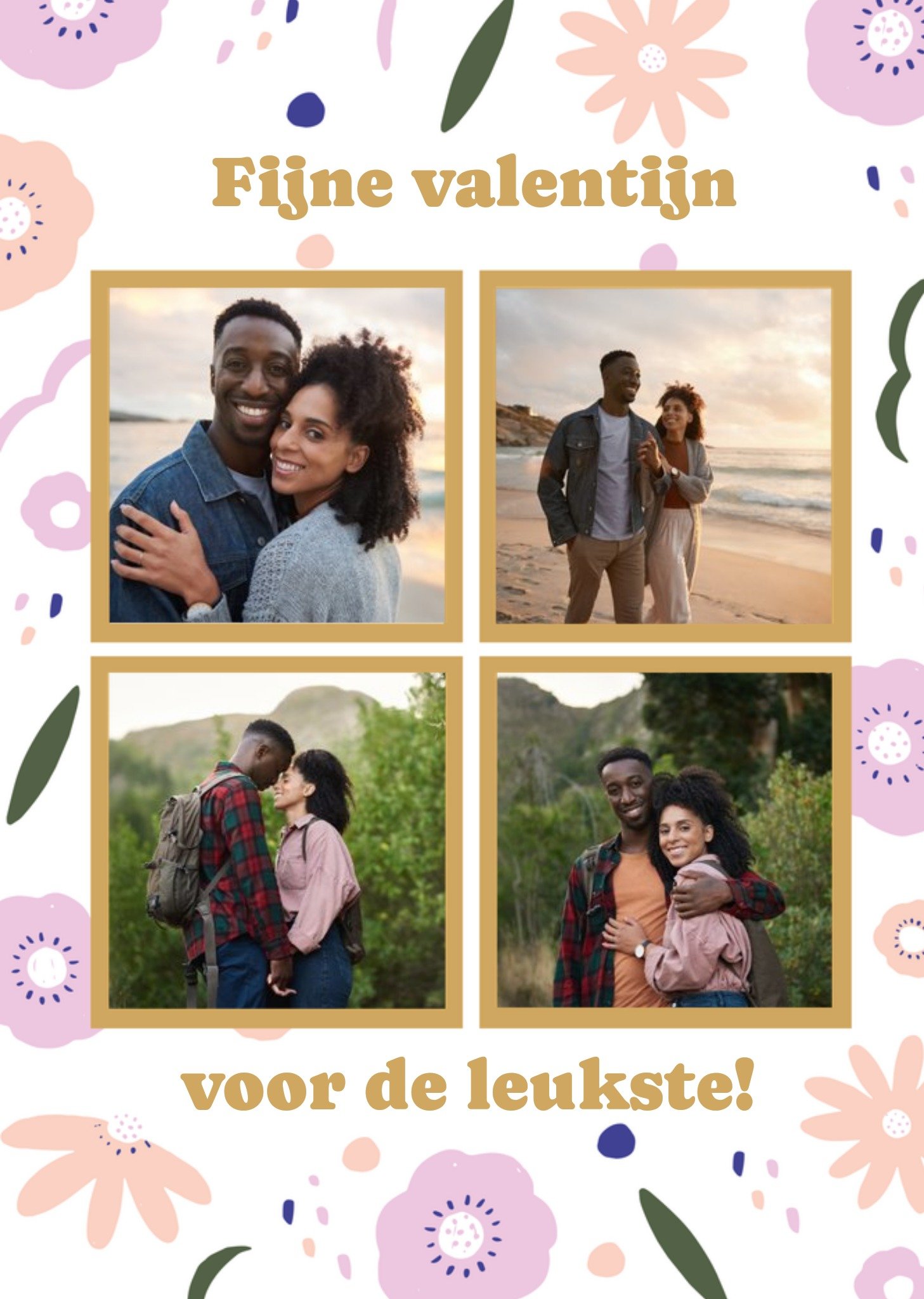 Greetz Valentijnskaart Bloemen Met fotos Standard Card