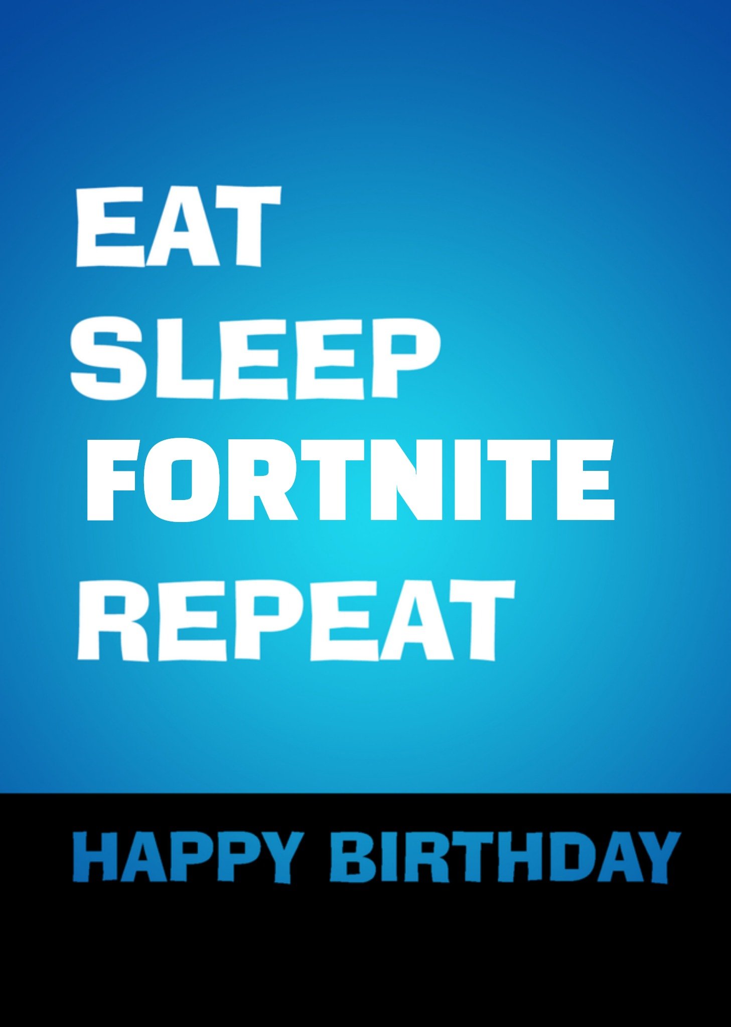 Verjaardagskaart fortnite Greetz